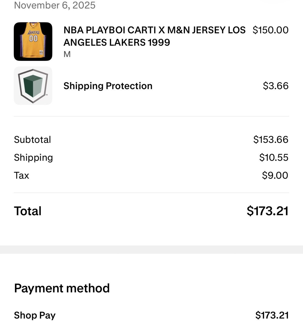 Mitchell & Ness Playboi Carti Lakers 00 Jersey, OPIUM Size US M / EU 48-50 / 2 - 7 Thumbnail