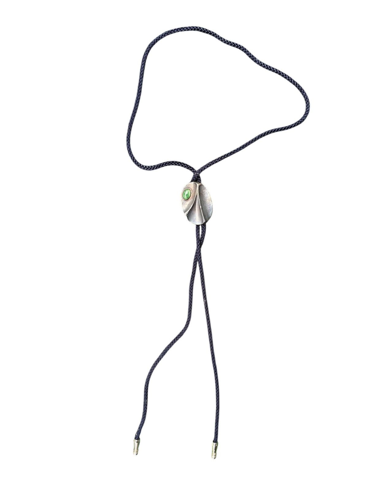 Vintage Vintage 50's green stone Bolo tie Size ONE SIZE - 6 Thumbnail