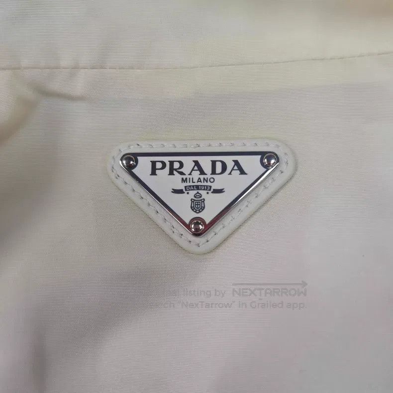 Prada Prada Champagne-colored metal triangle nylon vest Size XS / US 0-2 / IT 36-38 - 9 Thumbnail
