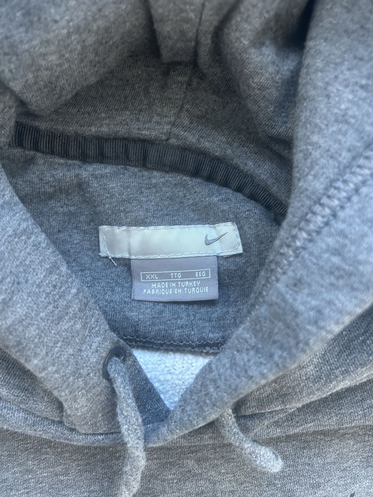 Nike × Vintage Vintage Y2K Nike Embroidered Swoosh Hoodie Baggy Fit Size US XXL / EU 58 / 5 - 3 Thumbnail