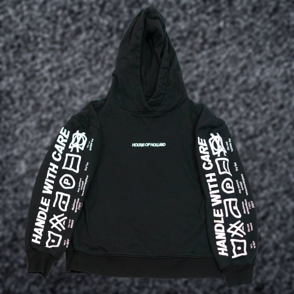 House Of Holland VINTAGE House of Holland Hoodie Sweatshirt Mens Womens 8 US 23x26 Black 100% Cotton Crew Neck Pullover Logo Embroidered Design Size M / US 6-8 / IT 42-44 - 1 Thumbnail