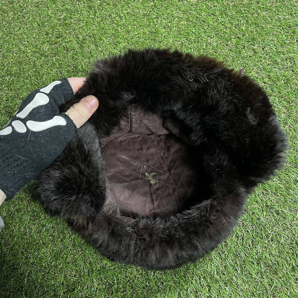 Vintage Vintage Y2K Fuzzy Beanie Ushanka Rave Alt Streetwear Boxy OS Size ONE SIZE - 4 Thumbnail