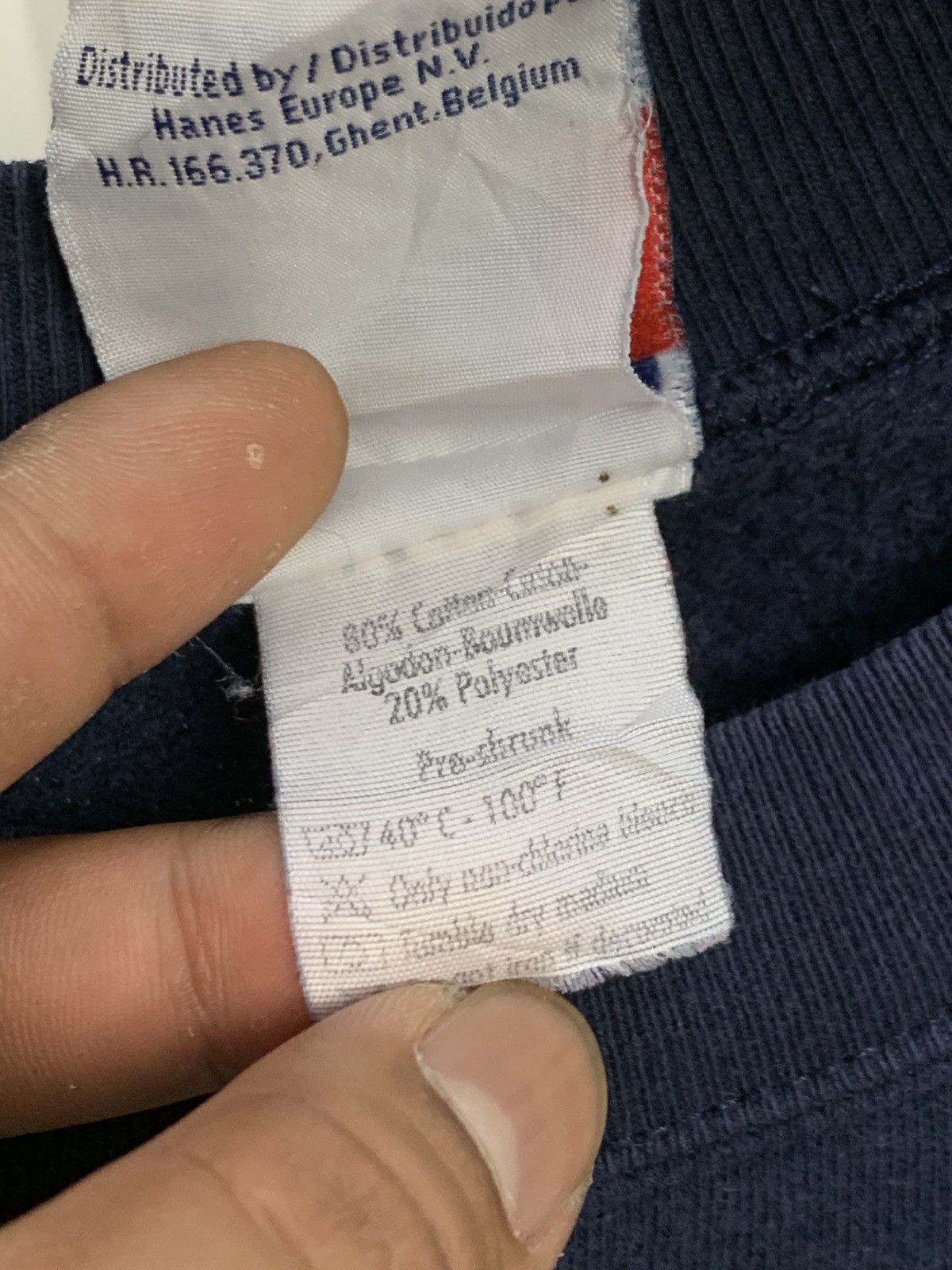 Hanes × Vintage Vintage London England embriodery spell sweatshirt Size US M / EU 48-50 / 2 - 8 Thumbnail
