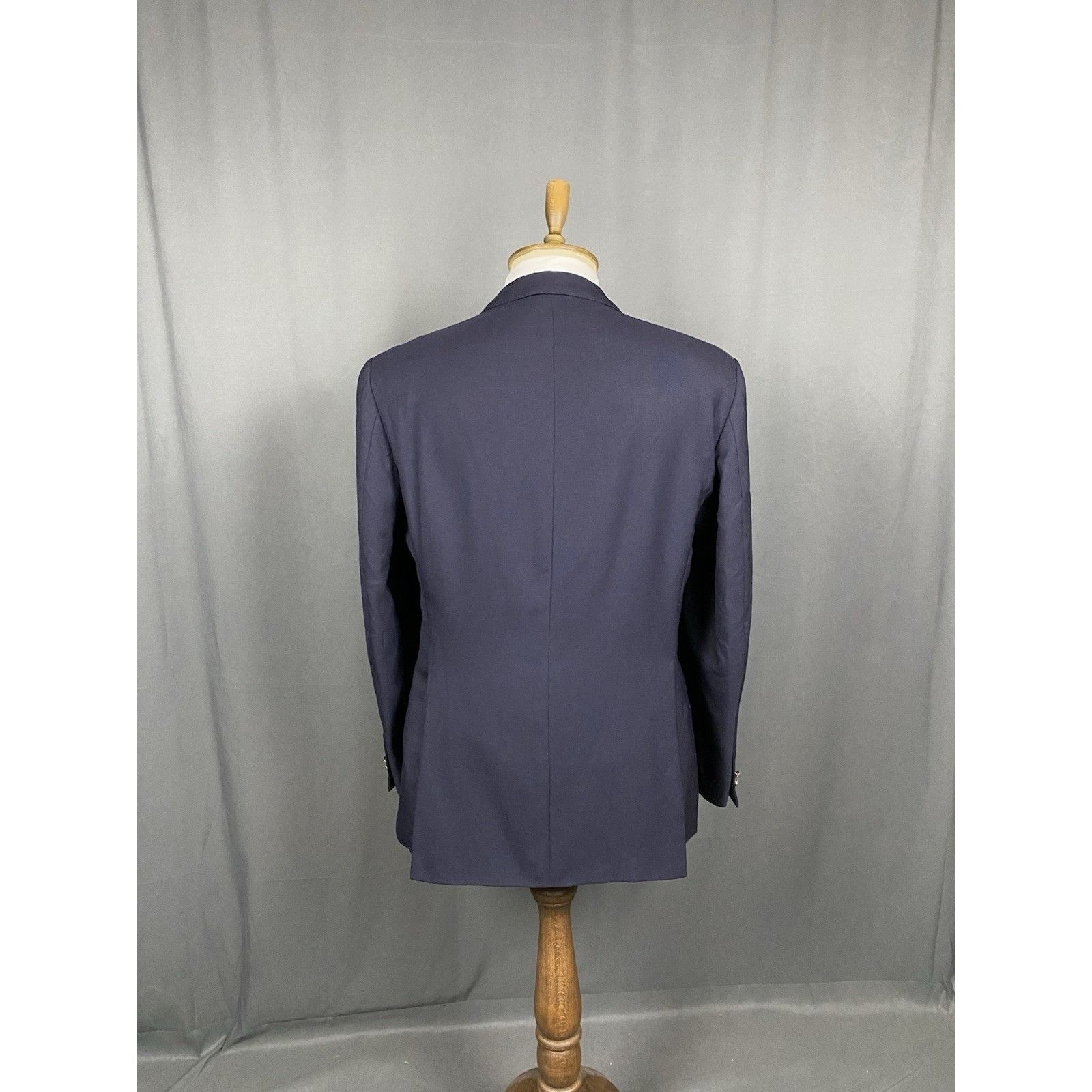 Burberry Burberry Vintage Golden Buttons Men's Blue Wool Blazer Jacke Size 52R - 7 Thumbnail