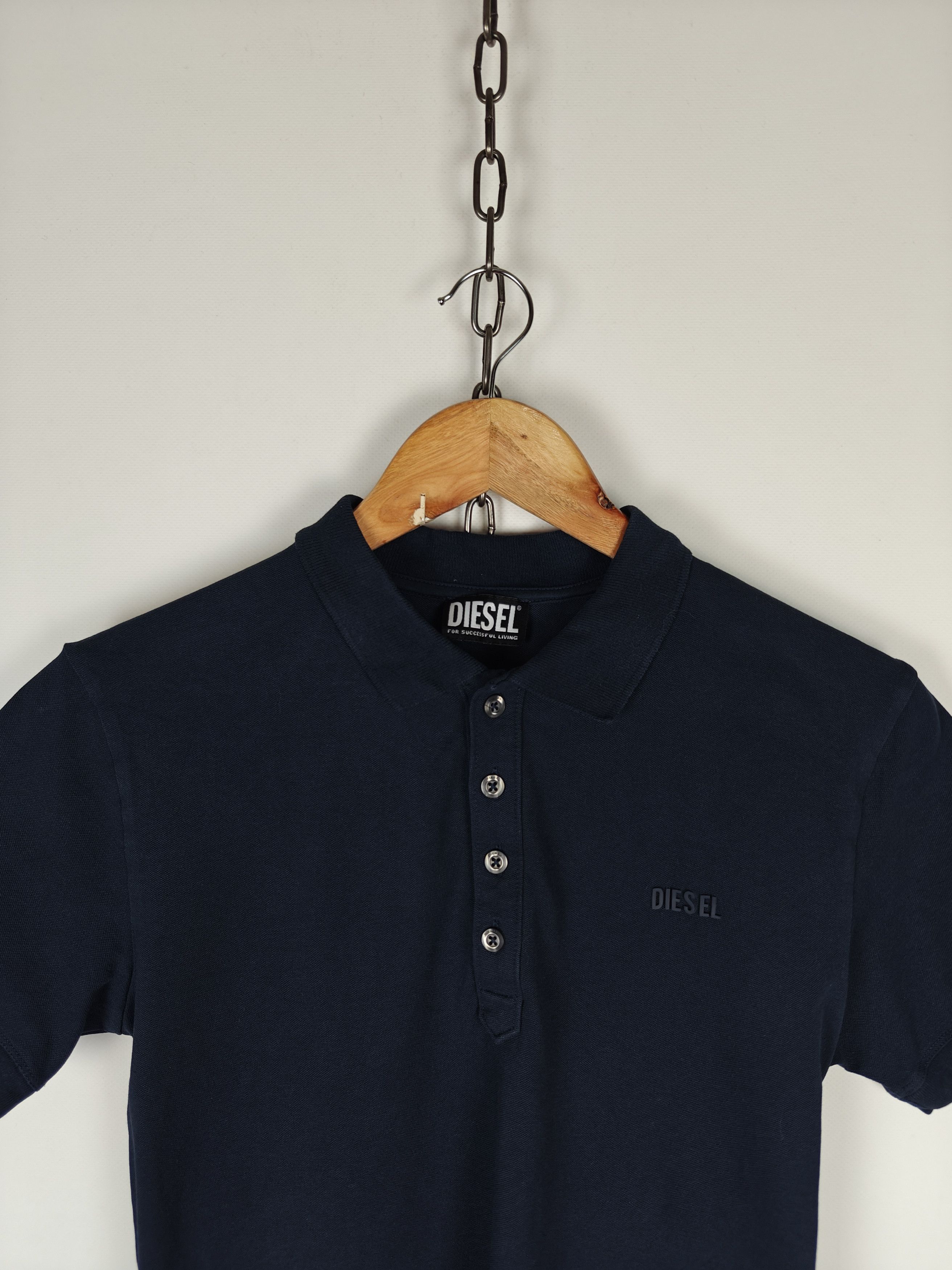 Diesel Diesel Polo T-Shirt Small Logo Blue Collared size M Size US M / EU 48-50 / 2 - 2 Thumbnail