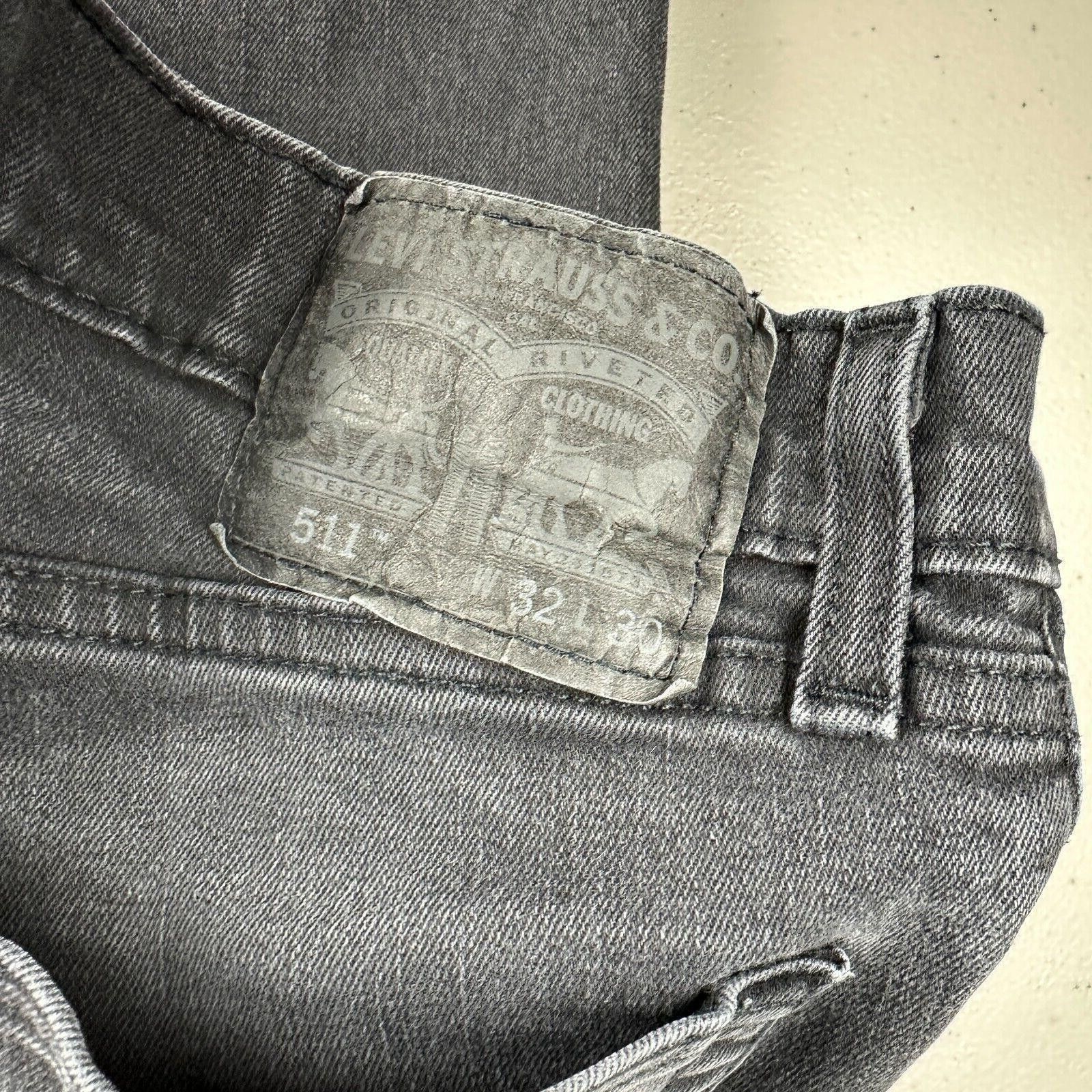 Levi's 511 Levis Jeans Black Label Levi Strauss Black logo patch Size US 32 / EU 48 - 6 Thumbnail