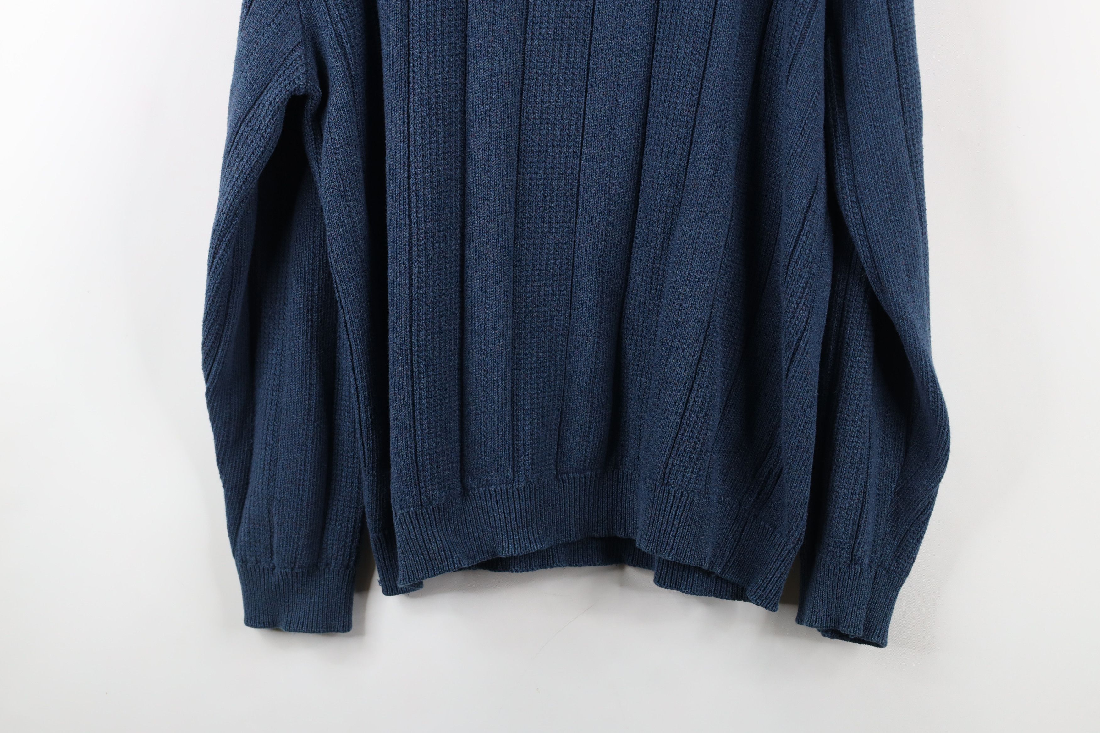 Vintage Vintage 90s Streetwear Framed Ribbed Knit Crewneck Sweater Size US XL / EU 56 / 4 - 10 Thumbnail