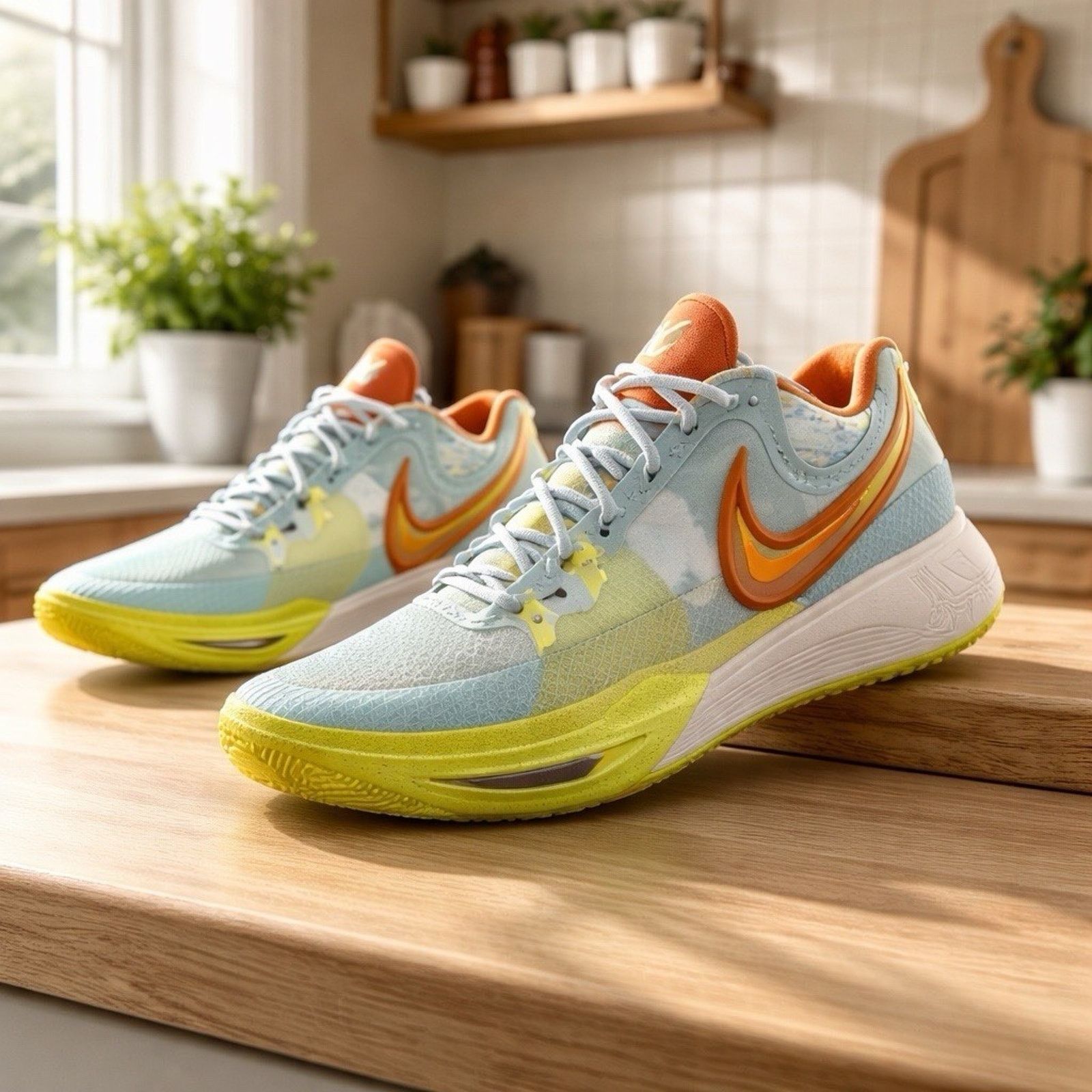 Nike Nike Kyrie 8 Eagle Air Zoom Glacier Blue/Yellow Shoes Size14 Size US 14 / EU 47 - 1 Thumbnail