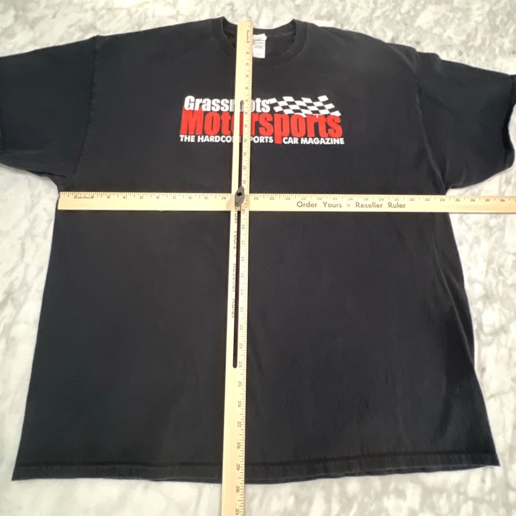 Doublet Grassroots Motorsports Car Magazine Graphic T Shirt Mens 2XL Black Double Sided Size US XXL / EU 58 / 5 - 4 Thumbnail