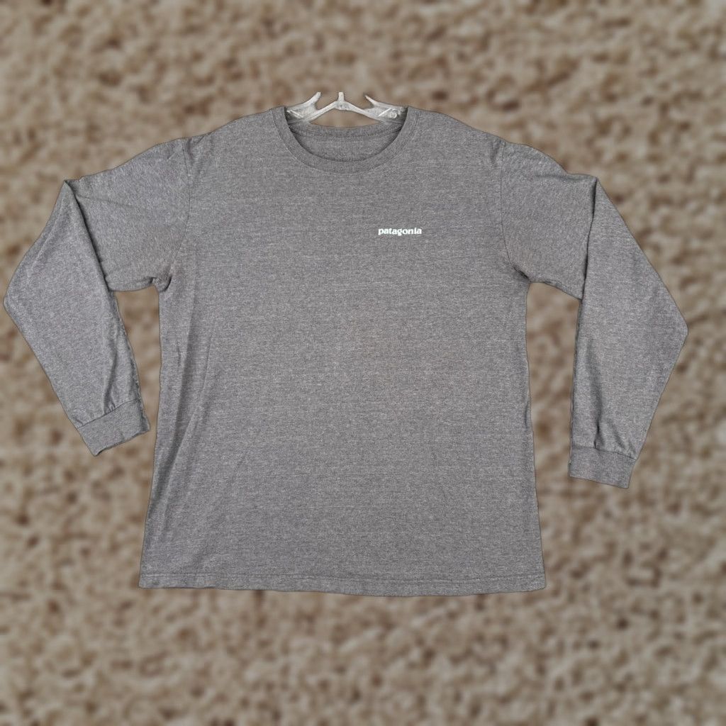 Patagonia Patagonia Shirt Men Medium Gray Long Sleeve Crew Neck Cotton Size US M / EU 48-50 / 2 - 1 Thumbnail