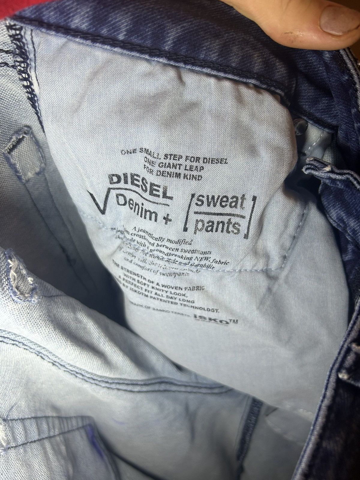 Diesel Diesel trompe l'oeil jean sweatpants Size US 34 / EU 50 - 4 Thumbnail