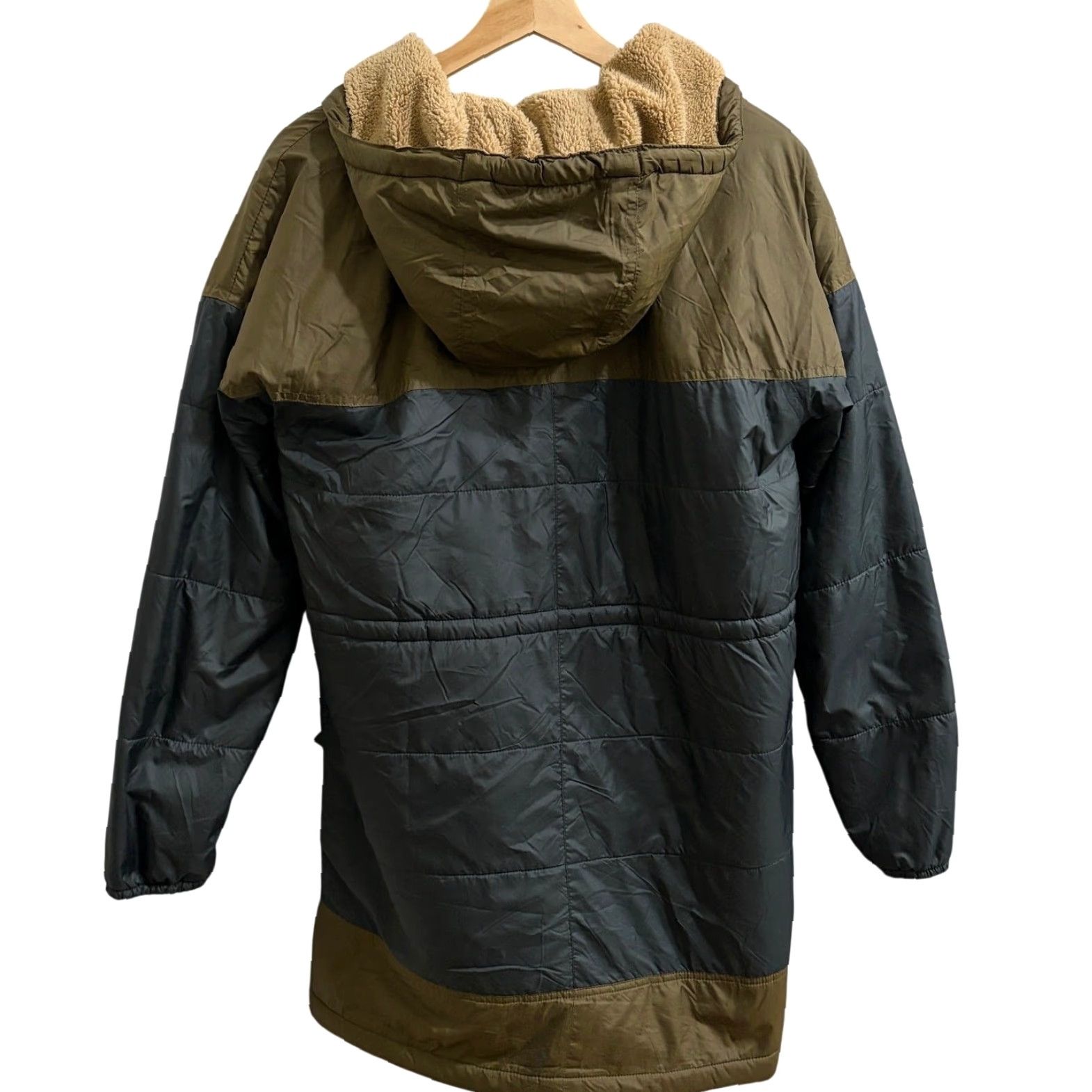 Vintage VINTAGE Columbia Flash Challenger Jacket Womens Small Black/Olive Sherpa Lined Long Coat Size S / US 4 / IT 40 - 2 Thumbnail
