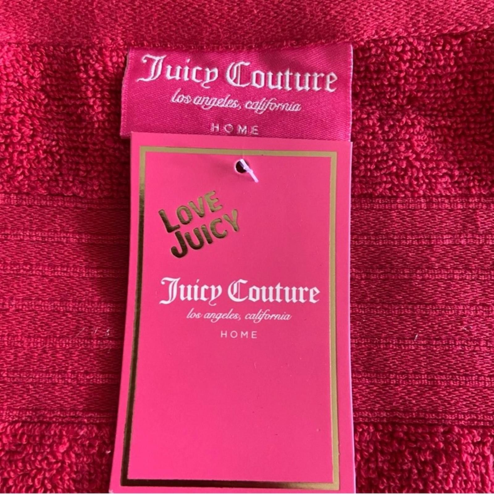 Juicy Couture Jeans Juicy Couture Pink Cotton Hand Towel NWT Size ONE SIZE - 2 Thumbnail