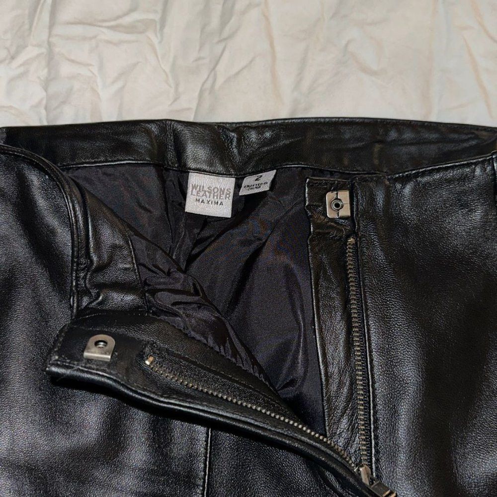 Wilsons Leather Wilsons Leather Maxima Black Pants Women's Size 2 Size 26" / US 2 / IT 38 - 5 Thumbnail