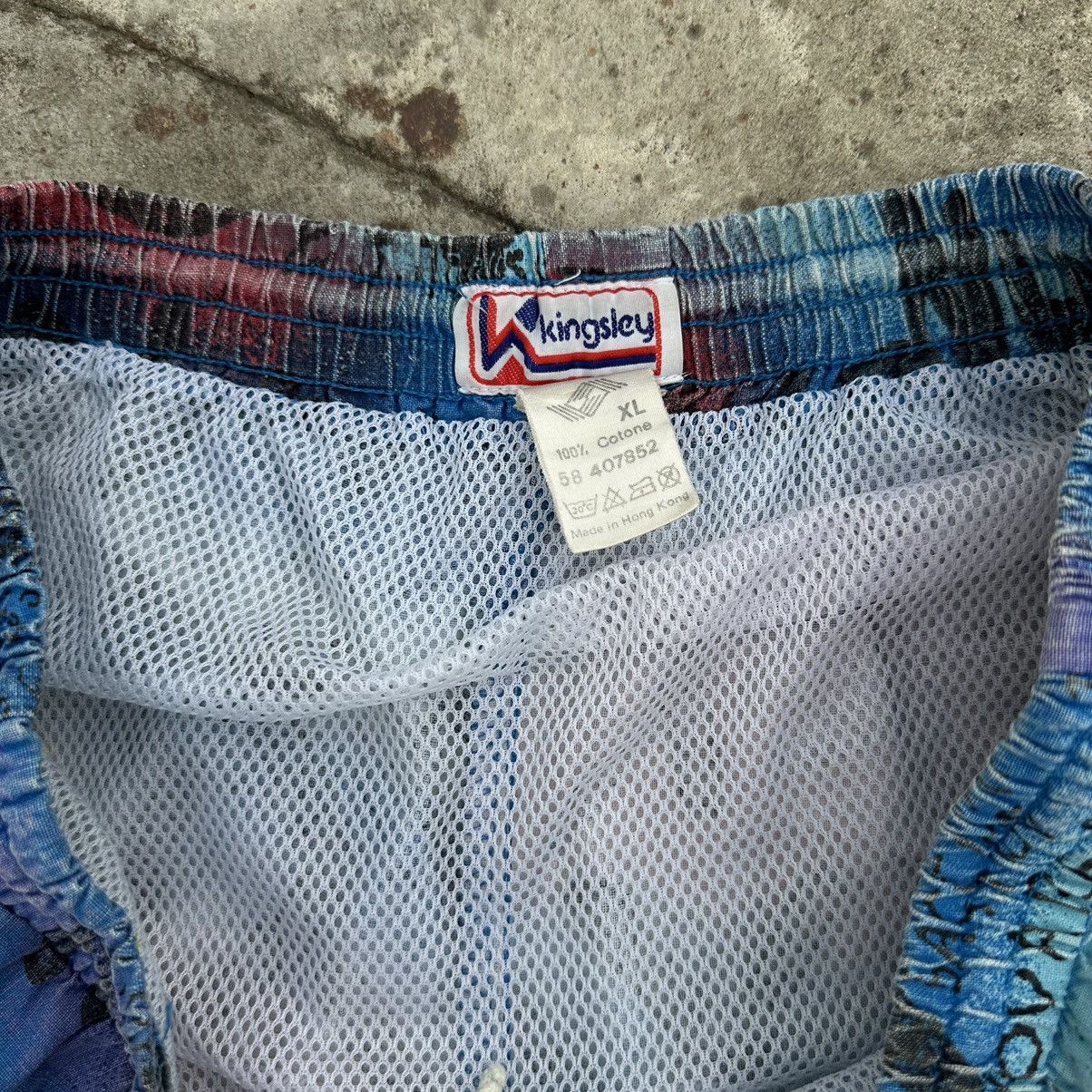 Designer × Vintage Vintage Crazy Shorts Swim Wear Y2K 90s Style USA Size US 33 - 7 Thumbnail