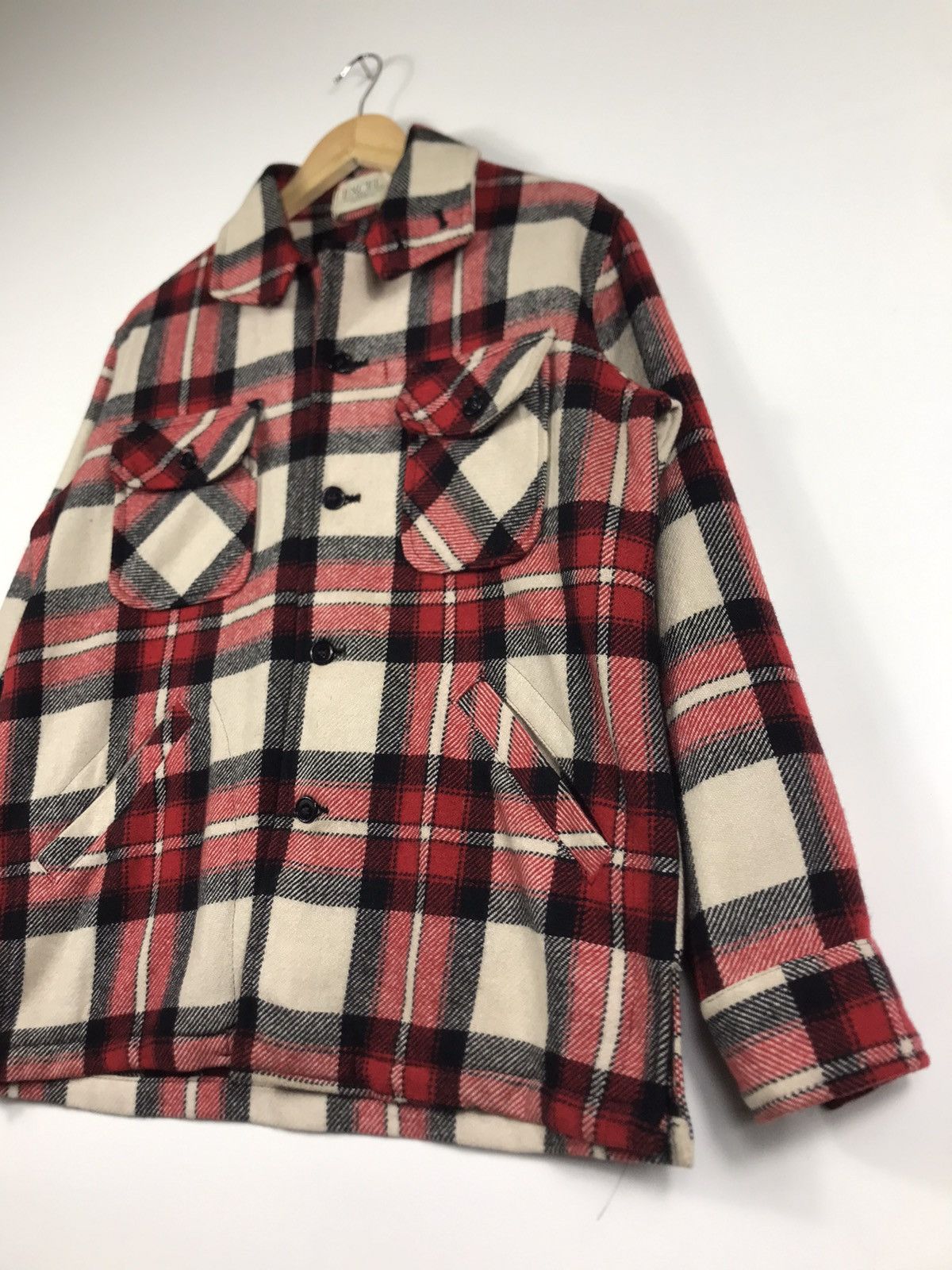 Japanese Brand × Vintage ⚡️Vintage Excel Wool Flannel Chore Shirt Jacket Size US M / EU 48-50 / 2 - 3 Thumbnail