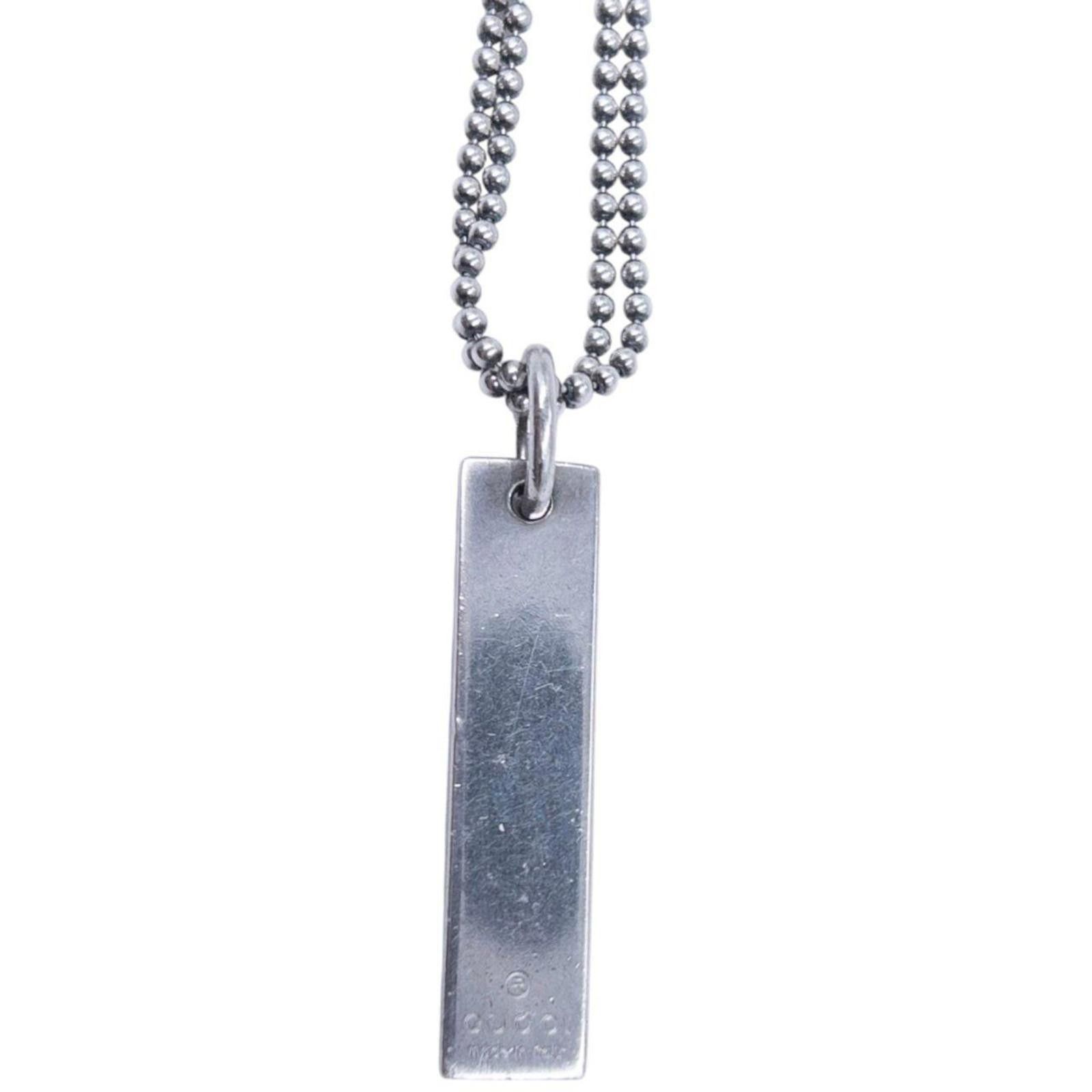 Gucci Vintage Gucci Silver Pendent Double-Chain Necklace Size ONE SIZE - 3 Thumbnail
