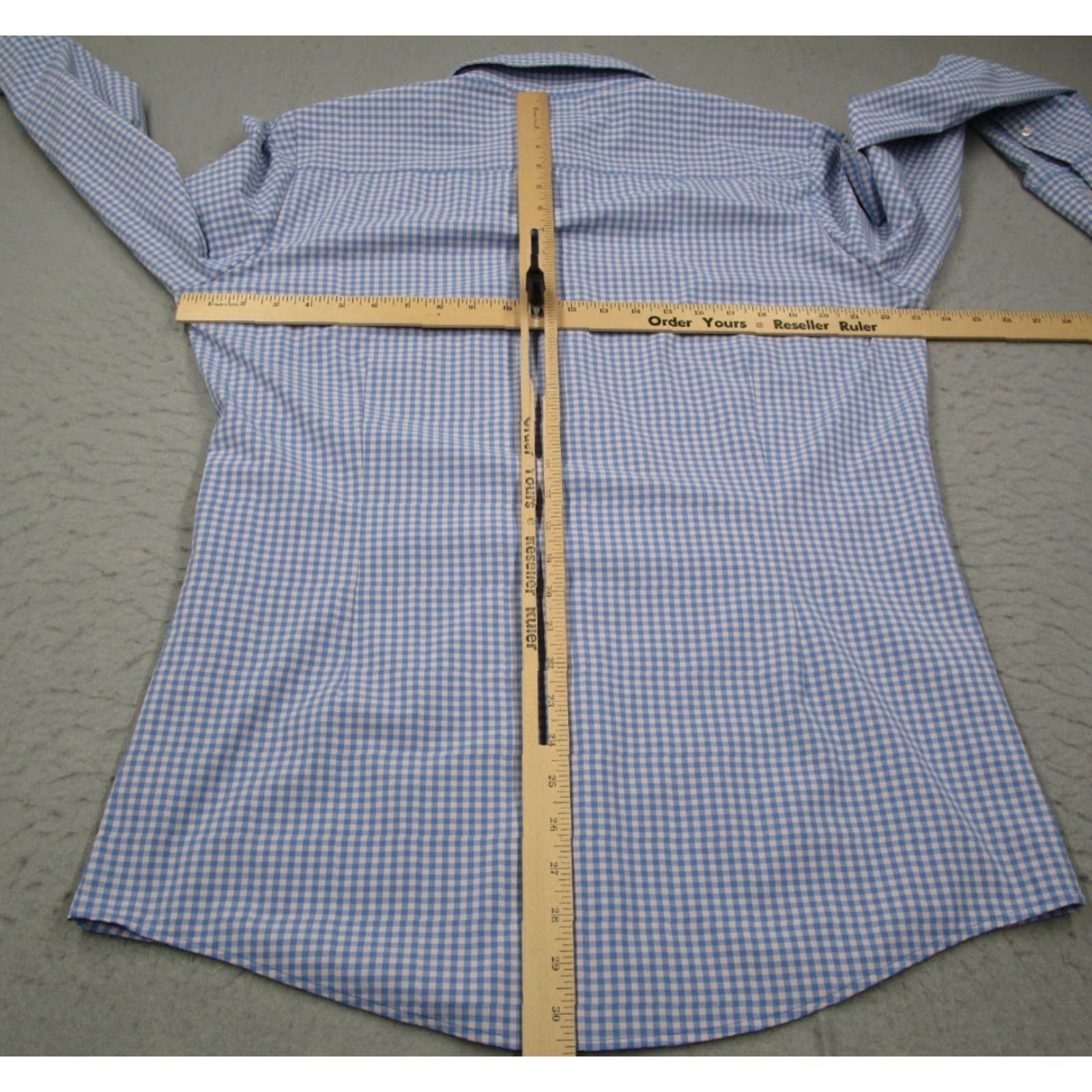 Mizzen+Main Mizzen+Main Shirt Mens Large Blue Check Button-Up Performance Stretch Slim Size US L / EU 52-54 / 3 - 6 Thumbnail
