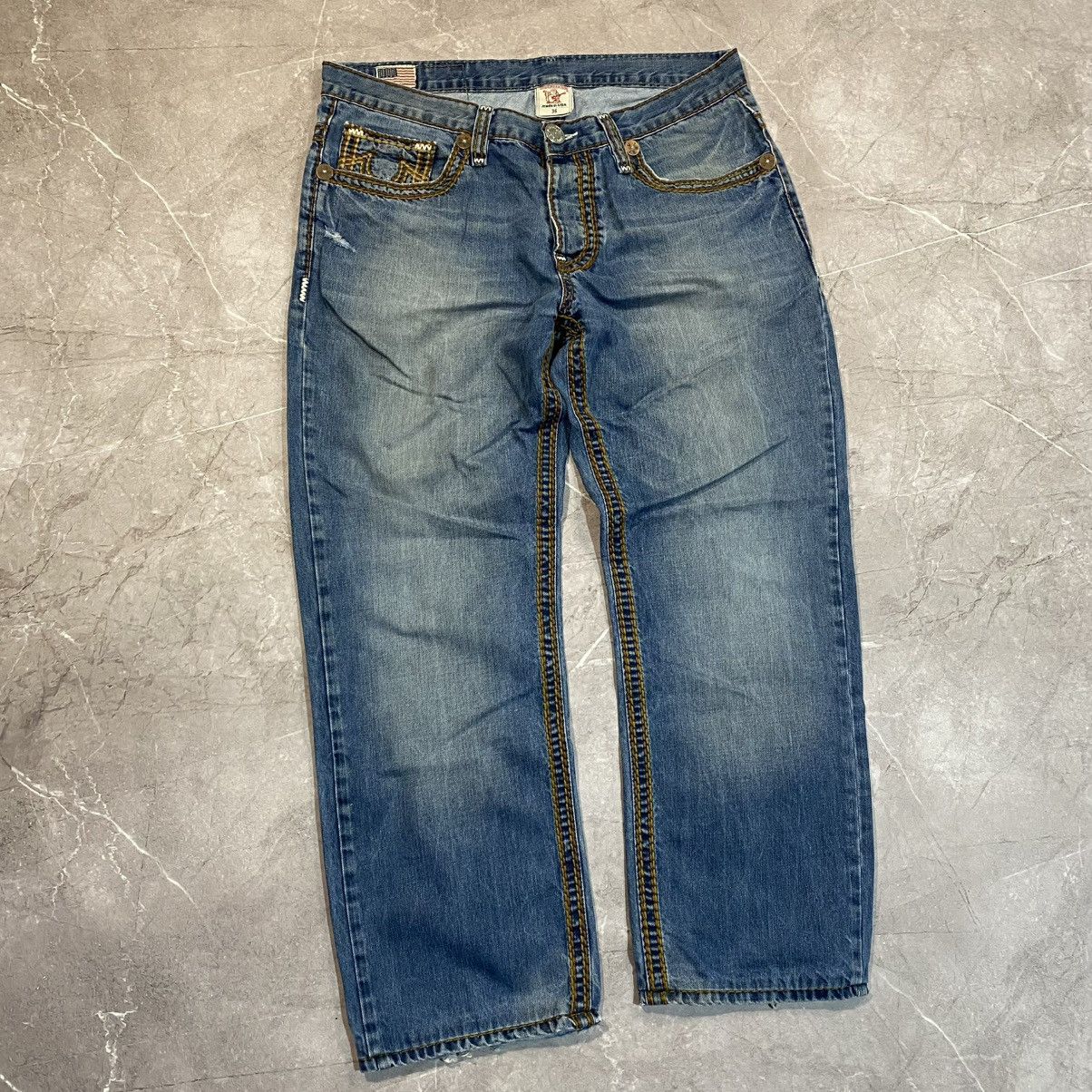 Other VINTAGE TRUE RELIGION DENIM PANTS STREETWEAR BIG LOGO 00s Size US 36 / EU 52 - 7 Thumbnail