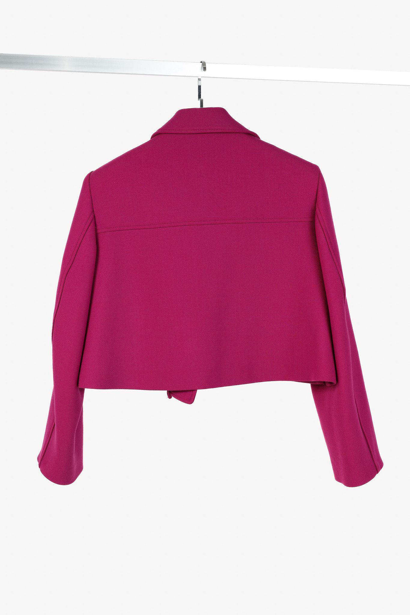 DOROTHEE SCHUMACHER Dorothee Schumacher Business Perfection Cropped Moto Jacket Size XS / US 0-2 / IT 36-38 - 2 Thumbnail