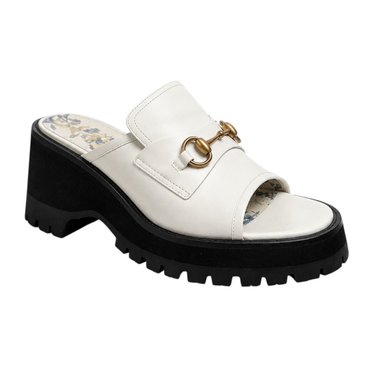 Gucci Gucci Cordovan Horsebit Open Toe Platform Slide Sandal 41 Size US 11 / IT 41 - 4 Thumbnail