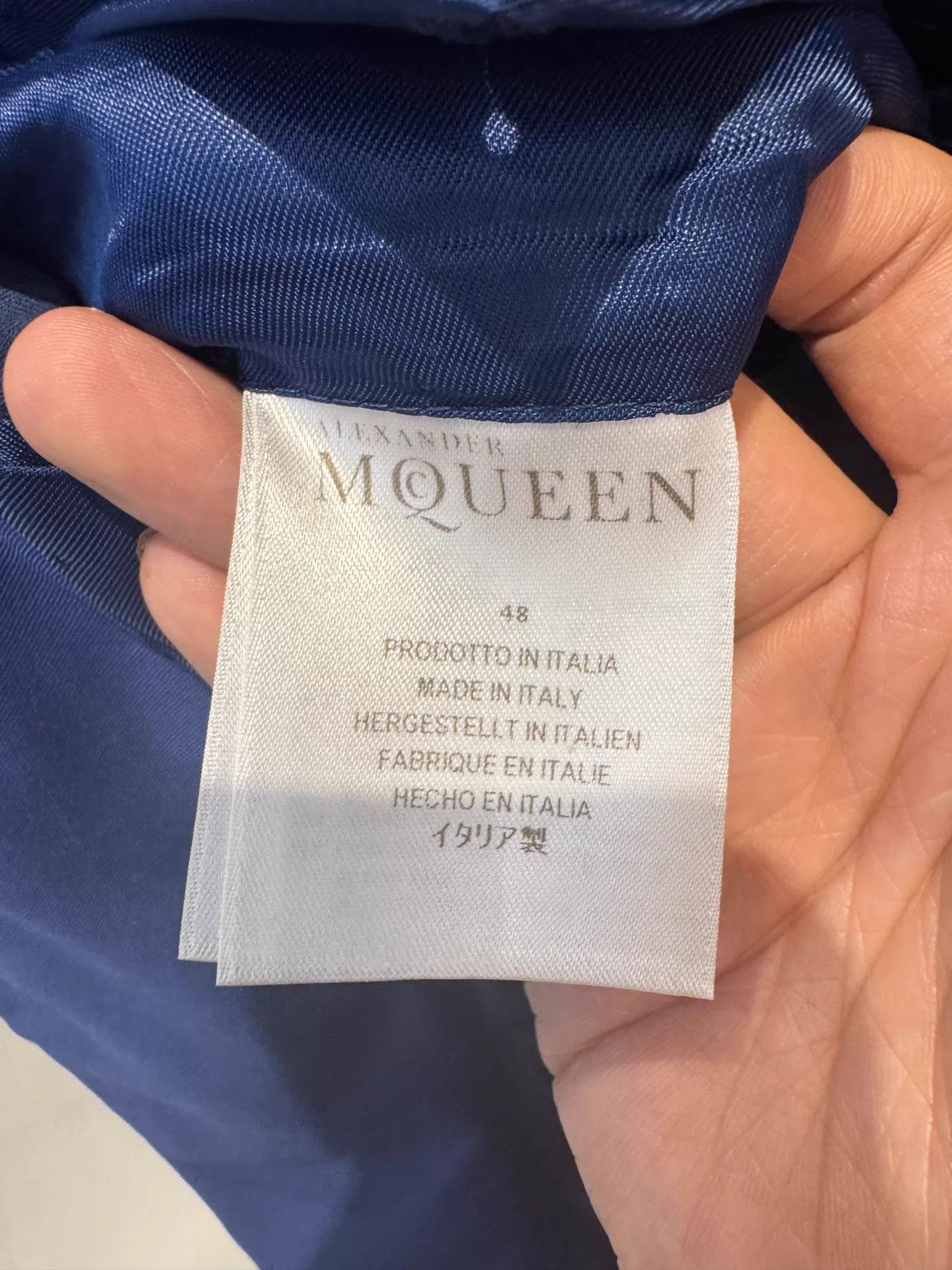 Alexander McQueen Alexander McQueen Wool Blazer Blue 48 99 New Size US M / EU 48-50 / 2 - 5 Thumbnail