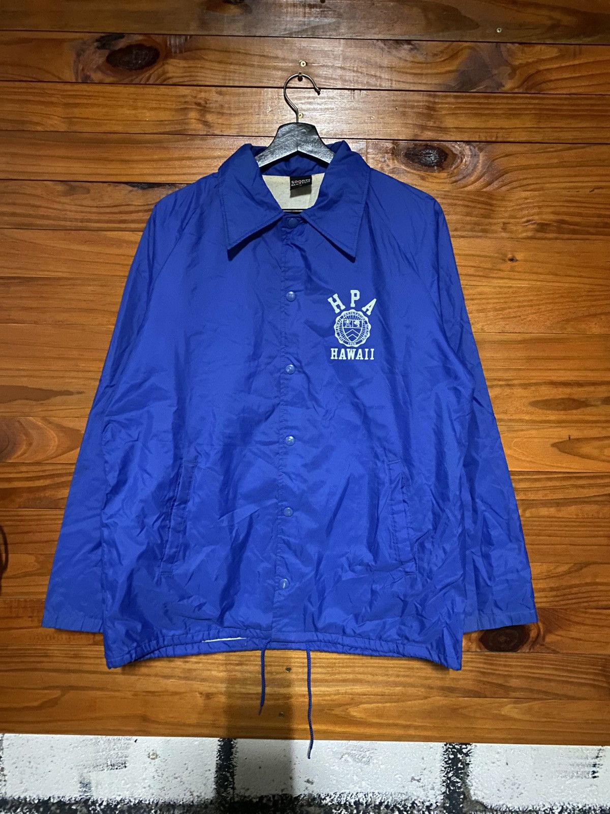 Vintage Sports Master HPA Hawaii Snap Button Coach JacketRoyal Blue Size US M / EU 48-50 / 2 - 3 Thumbnail