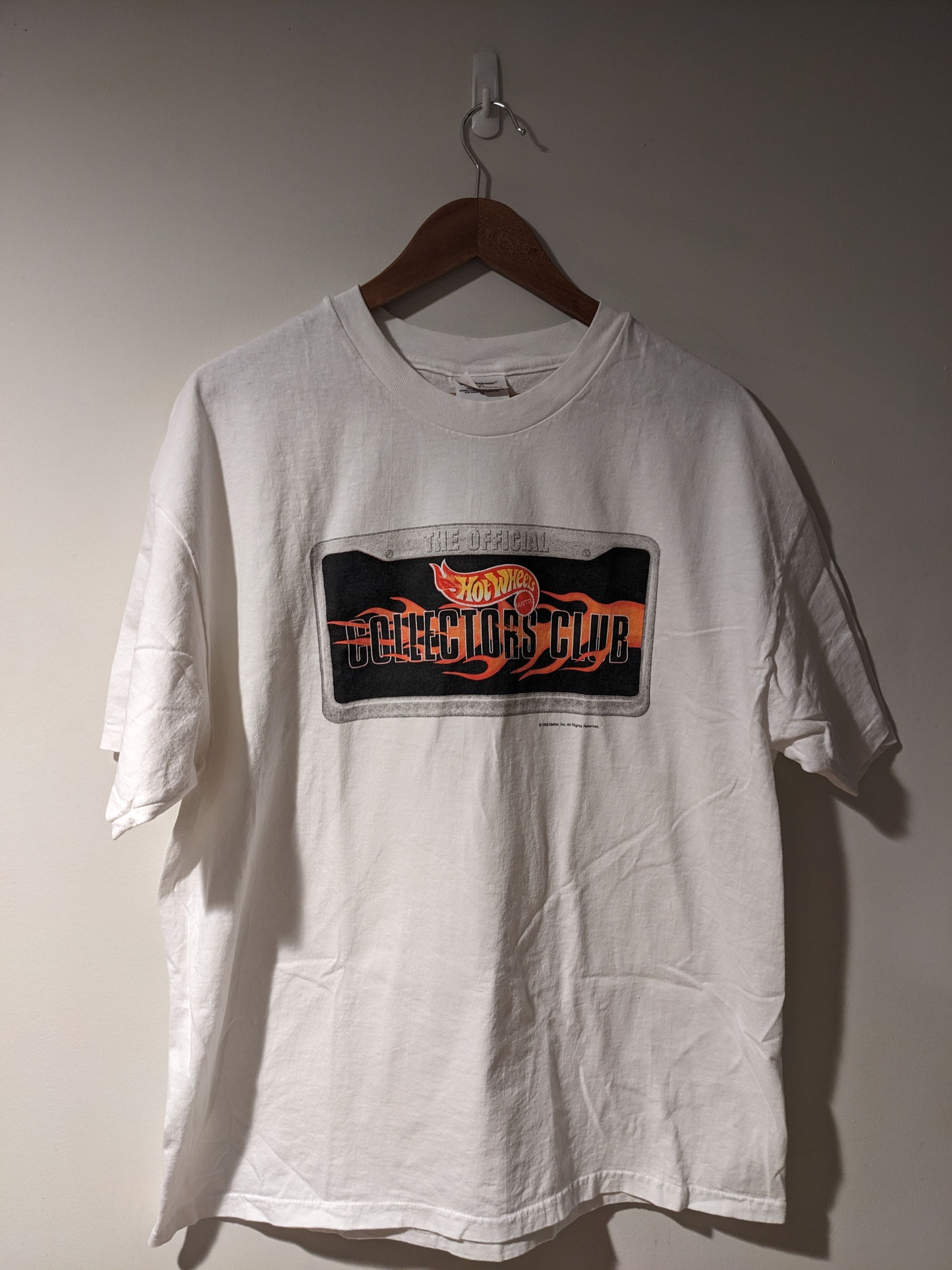 Hanes × Vintage Vintage 1998 Hot Wheels Collectors Club X-Large T-Shirt Size US XL / EU 56 / 4 - 1 Thumbnail