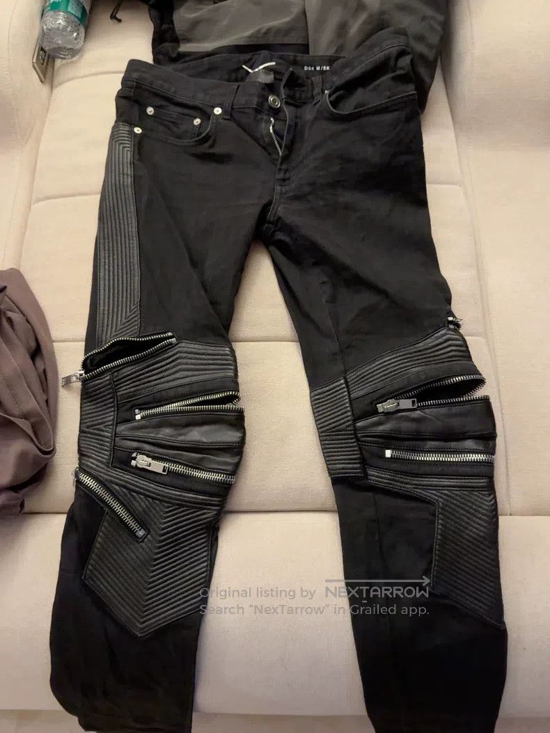 Saint Laurent Paris Saint Laurent Paris Moto Pants Size US 27 - 1 Thumbnail
