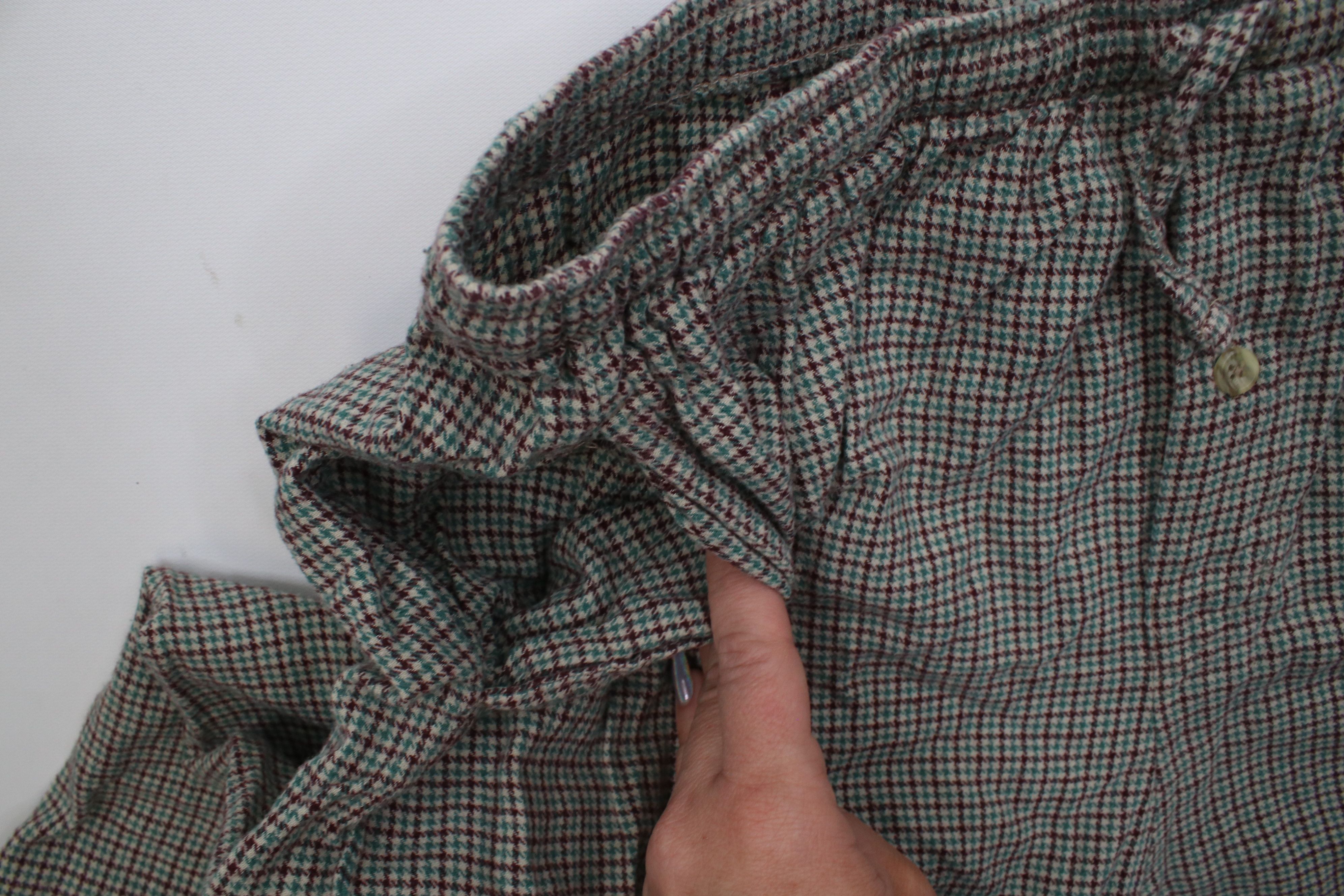 Vintage Vintage 90s Streetwear Houndstooth Flannel Pajamas Pants Size US 34 / EU 50 - 6 Thumbnail