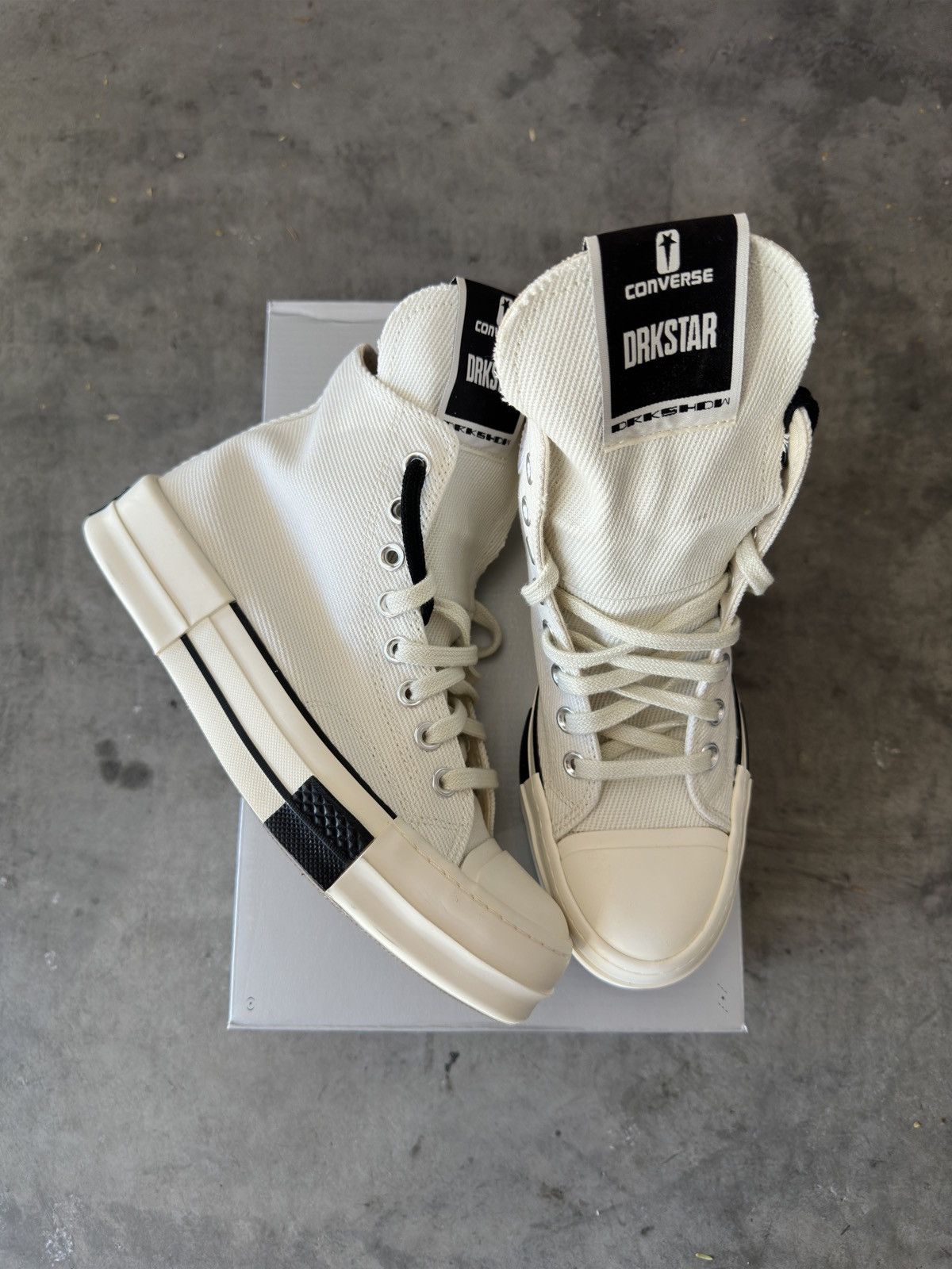 Converse Rick Owens DRKSTAR HI White