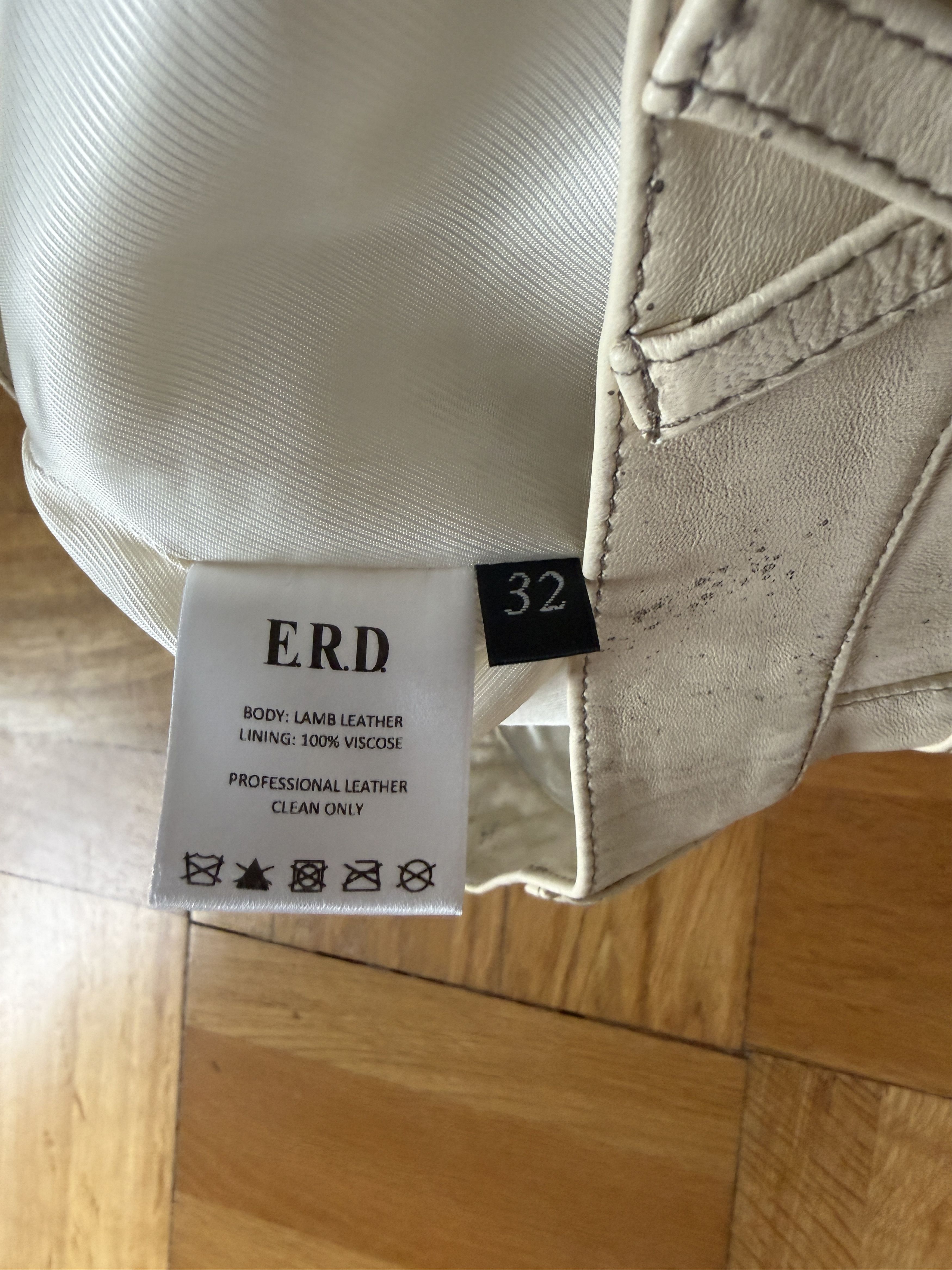 Enfants Riches Deprimes White Lamb Leather Flared Pants Size US 32 / EU 48 - 6 Thumbnail