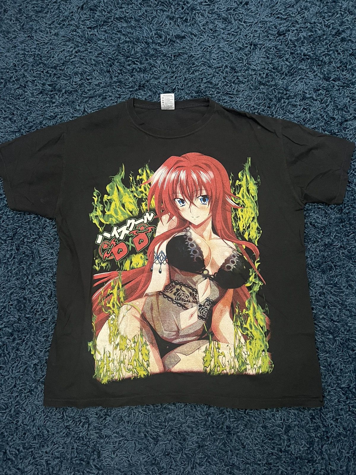 Image of Vintage Highschool Dxd Bootleg Tee 2000S in Black, Men's (Size XL)