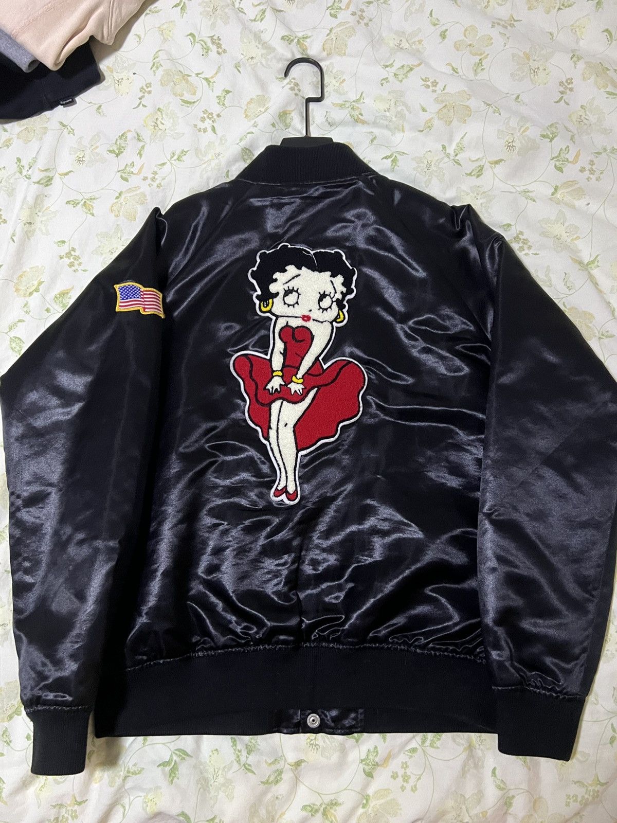Supreme Supreme Betty boop satin jacket Grailed