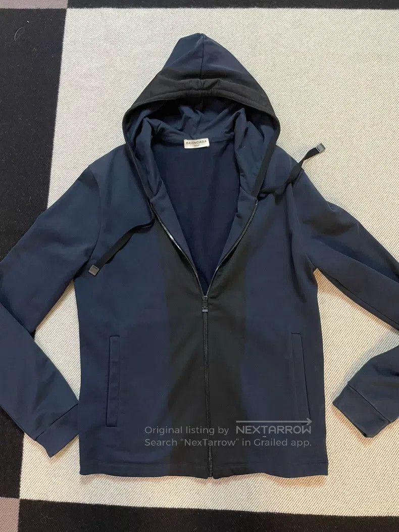 Balenciaga Open Front Hooded Sweatshirt