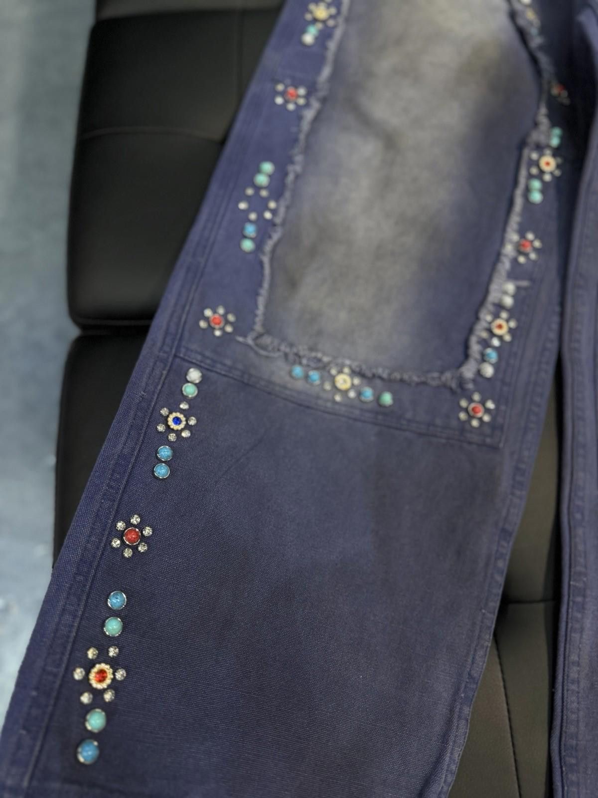Vale Valley Baggy Denim Blue Jeans Size 30 (NEW) Authentic Pants Size US 30 / EU 46 - 4 Thumbnail