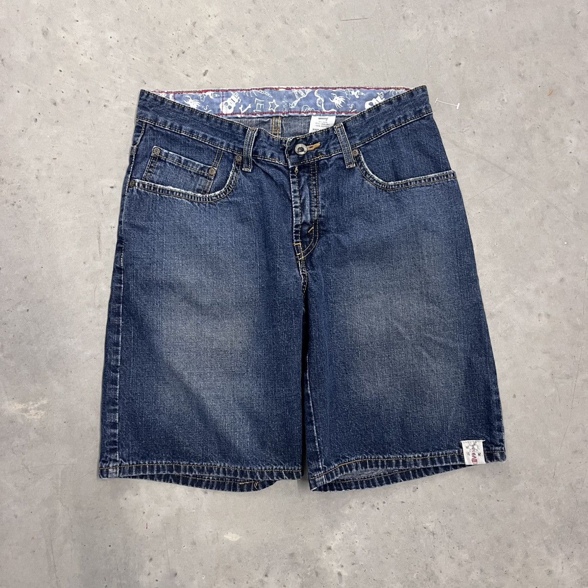 Levi's × Vintage Y2K Levi's Skater Jorts Jean Shorts Jnco Style Rock Star 30" Size US 30 / EU 46 - 3 Thumbnail