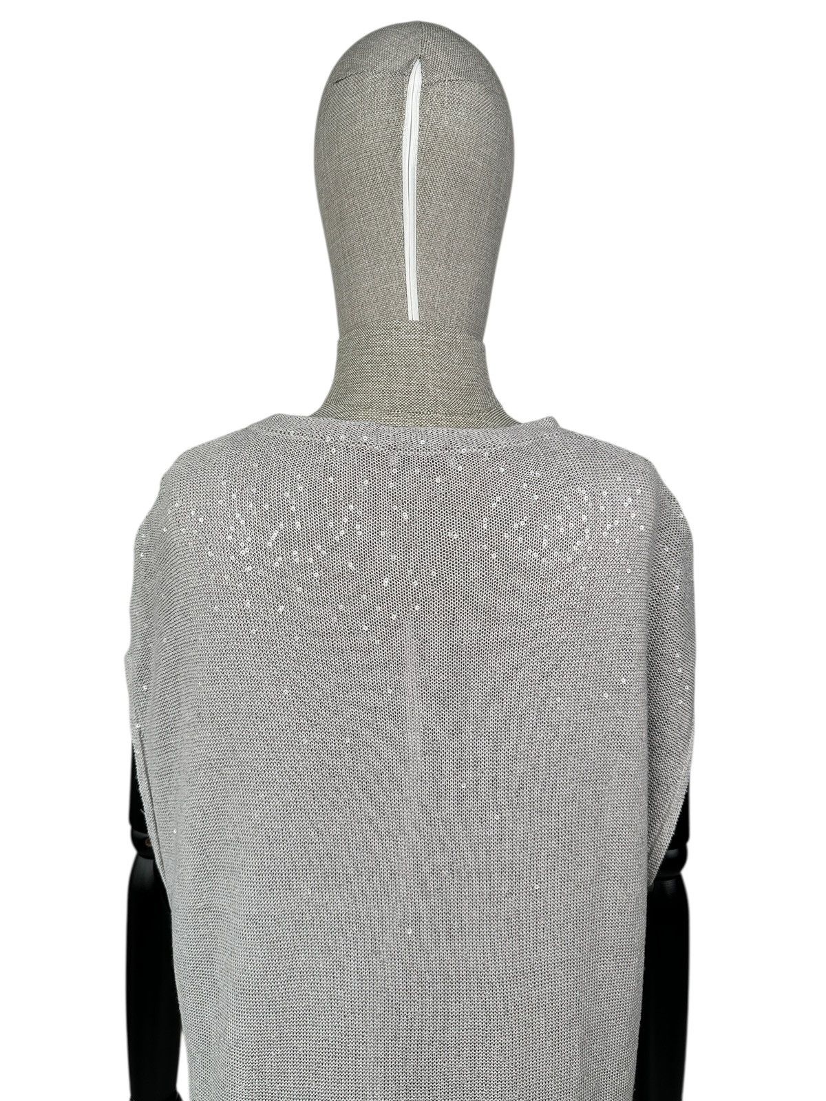 Brunello Cucinelli BRUNELLO CUCINELLI Linen Silk Sequins Sleeveless Sweater Size M / US 6-8 / IT 42-44 - 5 Thumbnail