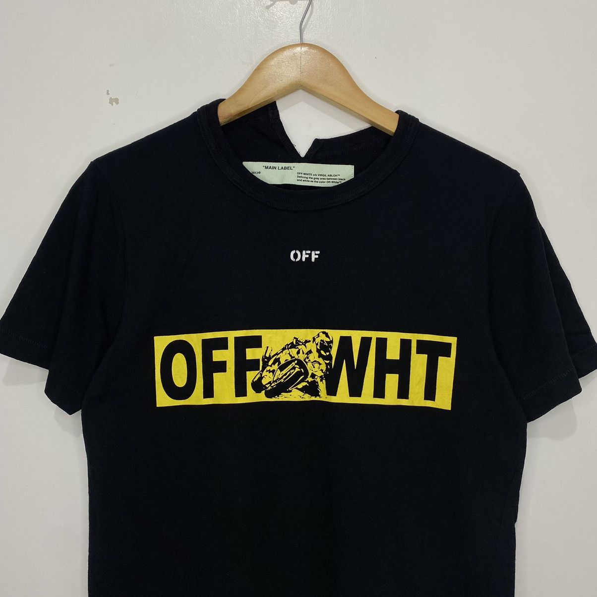 Off-White Off White Moto Spliced Tee Size US XXS / EU 40 - 3 Thumbnail