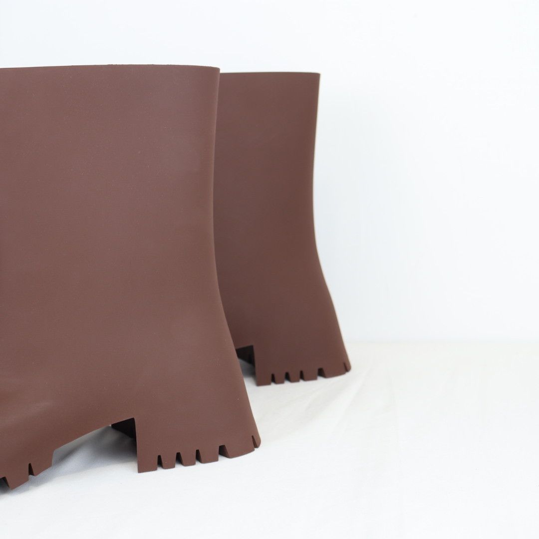 Balenciaga o1rshd1 Q:4 / Trooper Rubber Boots in Coffee Brown Size US 9 / EU 42 - 11 Thumbnail