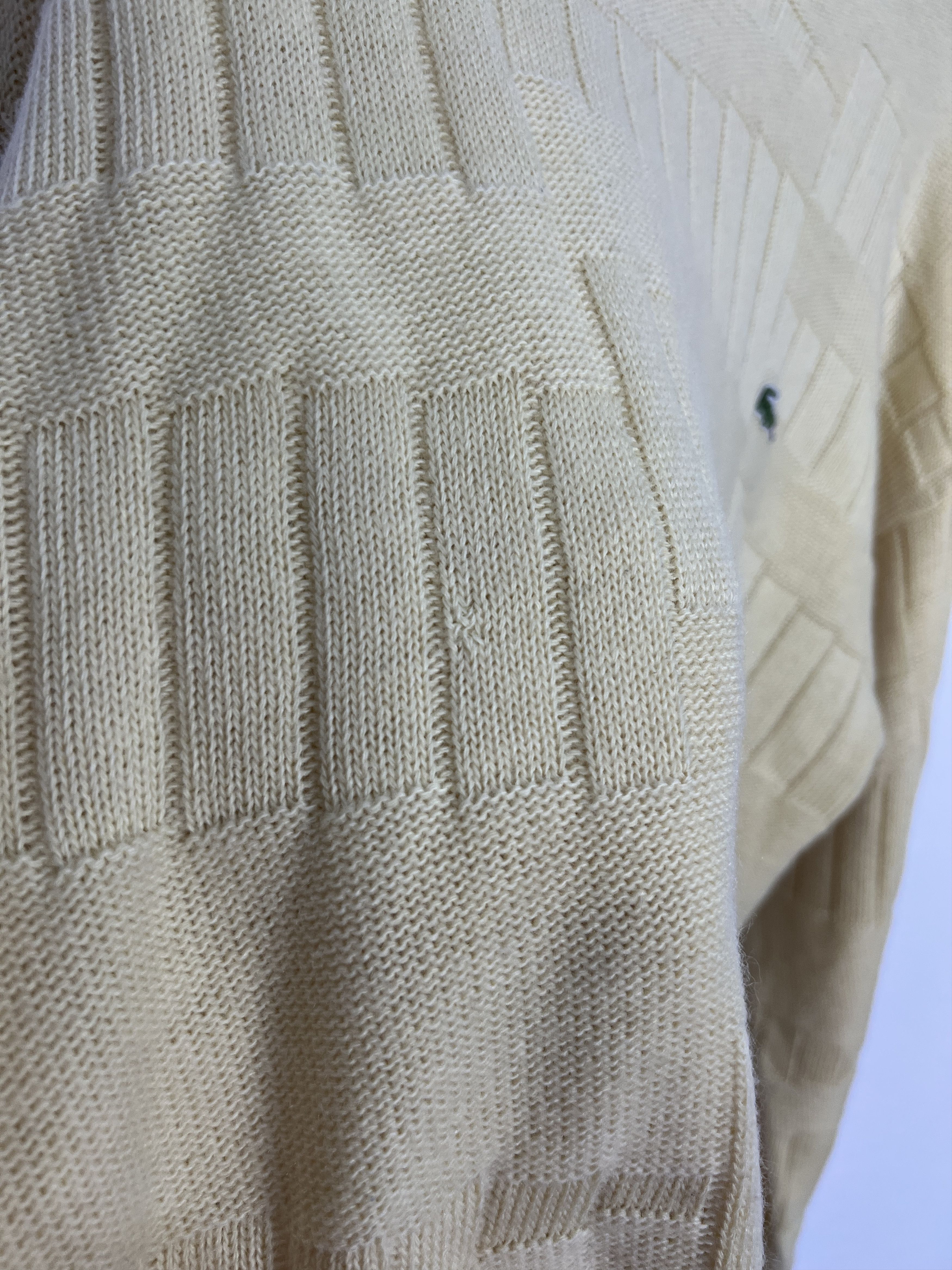 Lacoste Vintage Lacoste Yellow Jumper Sweater Devanlay Pullover Knit Size US L / EU 52-54 / 3 - 6 Thumbnail