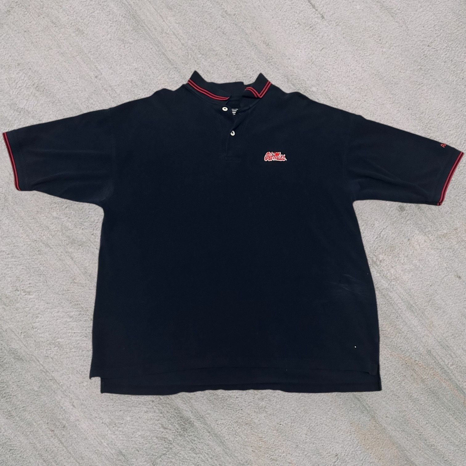 Other Ole miss navy polo with red stripes crable sportswear Size US XL / EU 56 / 4 - 1 Thumbnail