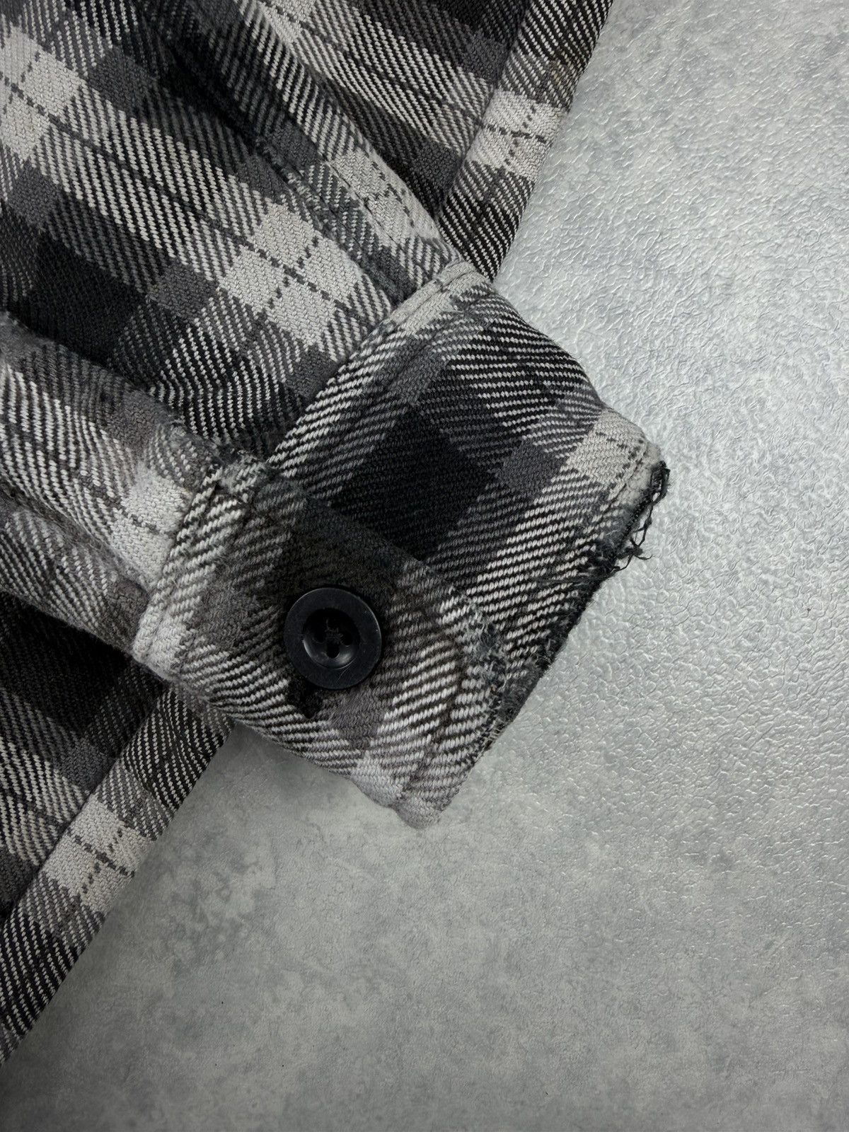 Iron Heart Iron Heart Heavy Flannel Zip Jacket Black Grey Check Size M Size US M / EU 48-50 / 2 - 24 Thumbnail
