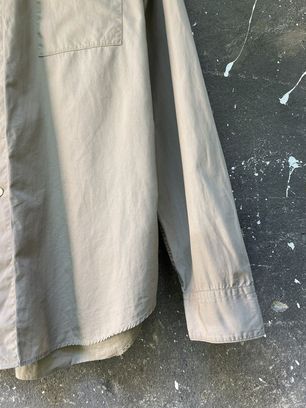 Saint Laurent Paris Saint Laurent Jeans Shirt Button Up Beige YVES RARE Size US XL / EU 56 / 4 - 6 Thumbnail