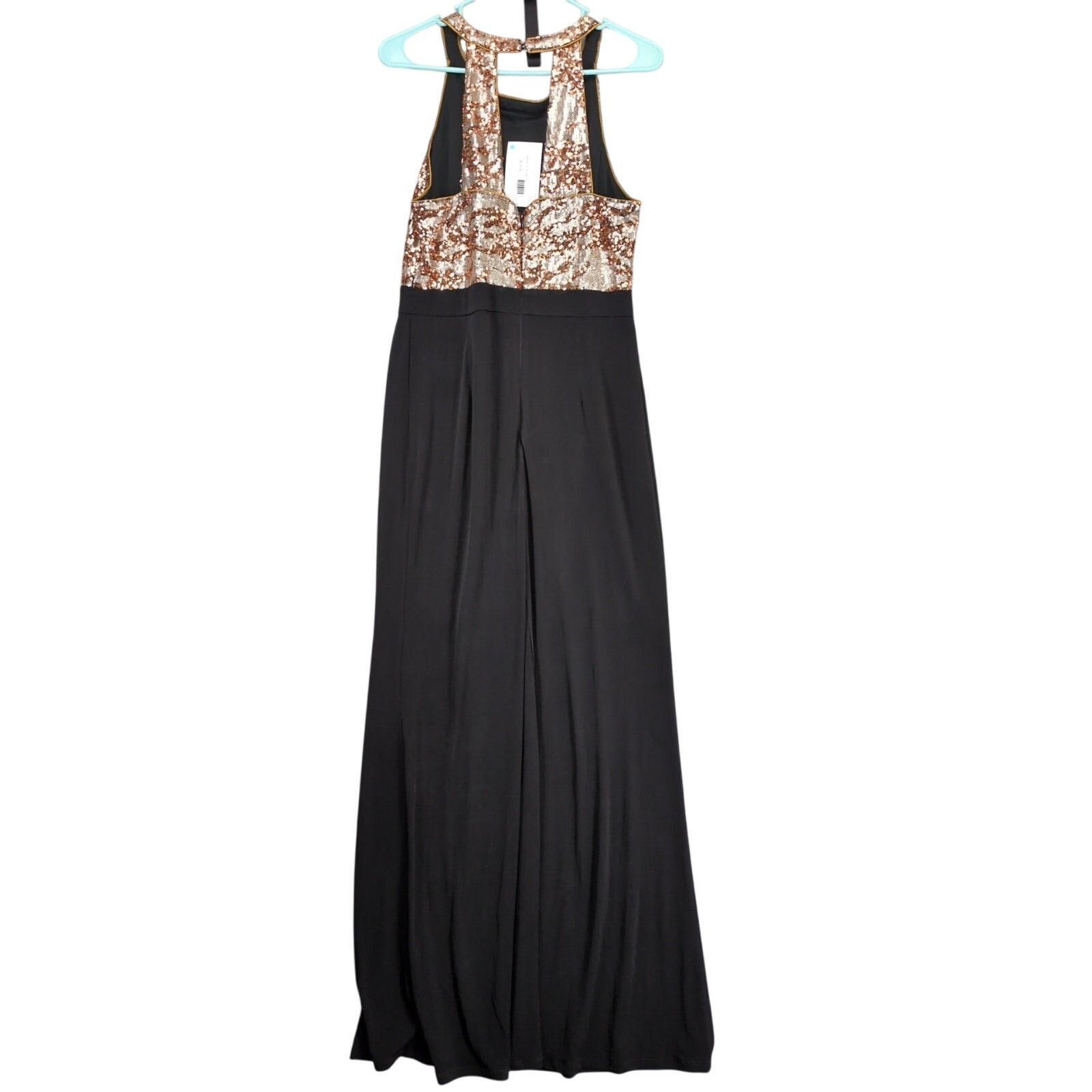 Other Midnight NikiBiki Women's L Sequin Maxi Evening Dress *Flaw Size L / US 10 / IT 46 - 2 Thumbnail