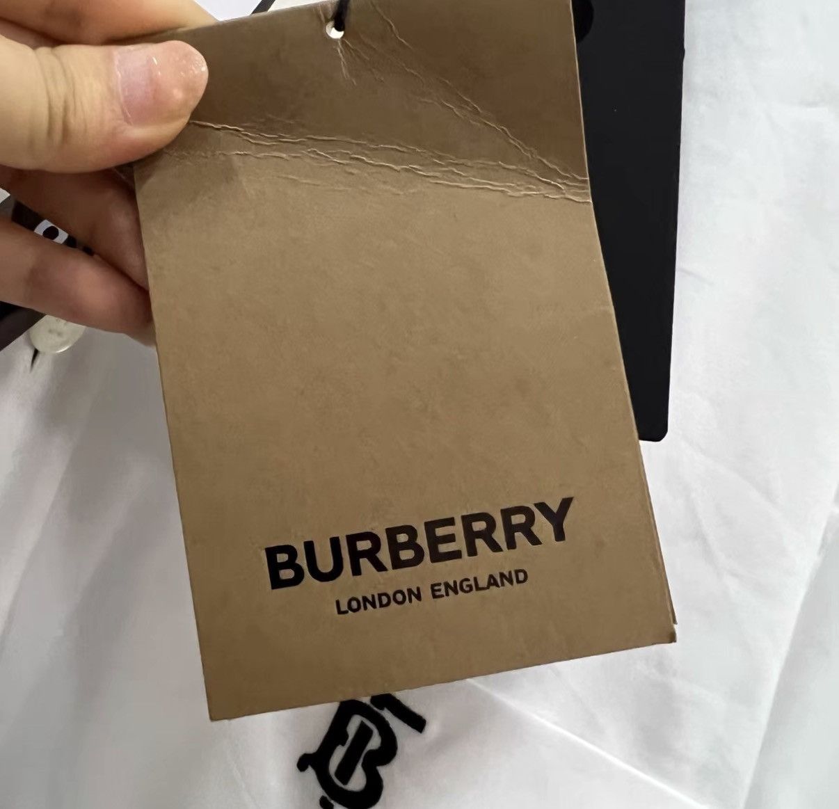 Burberry Burberry White TB Embroidered Shirt J41 Size US L / EU 52-54 / 3 - 5 Thumbnail