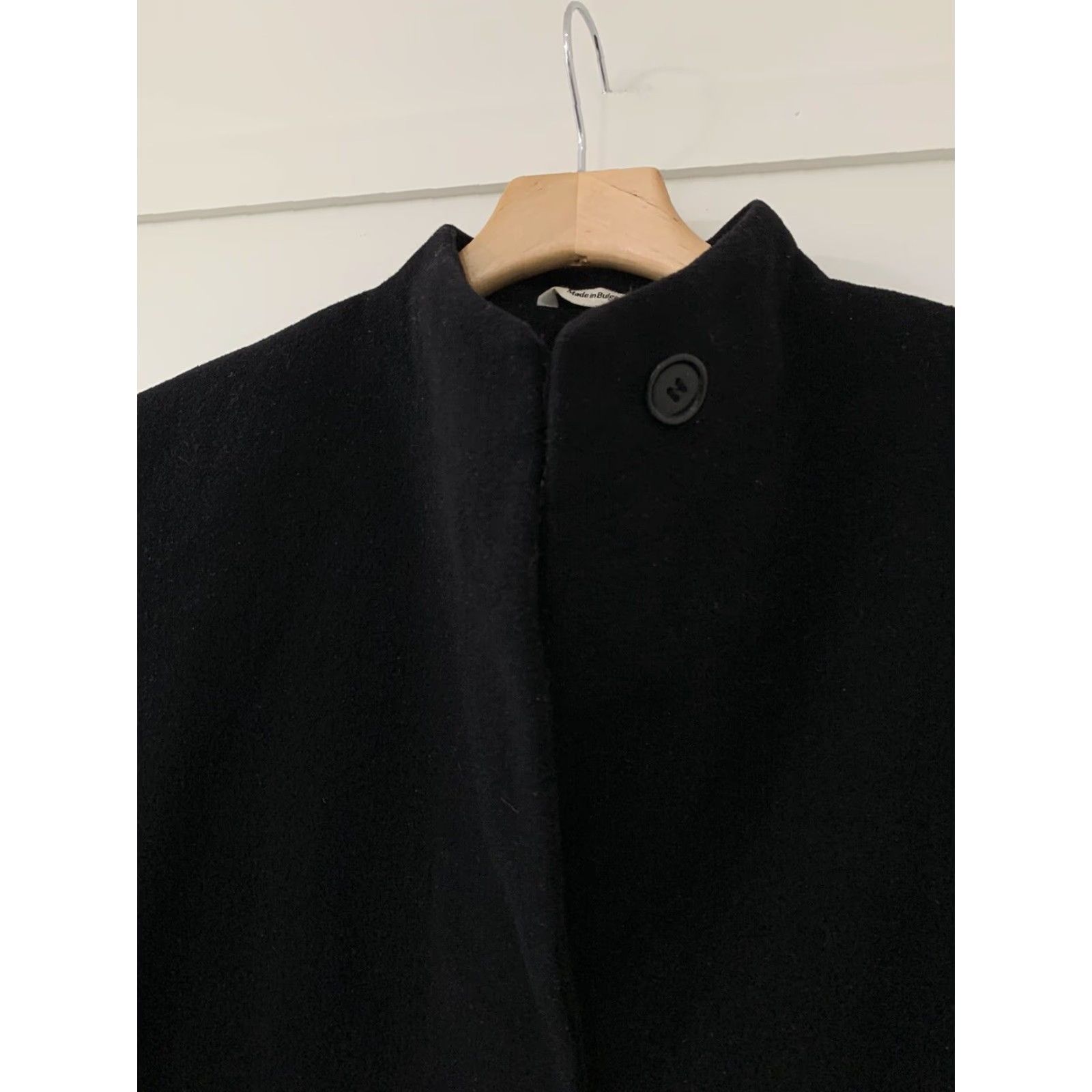 Vintage VINTAGE Marvin Richards Long Trench Coat Womens Size 10 Black Wool Cashmere Blend Overcoat Size L / US 10 / IT 46 - 3 Thumbnail