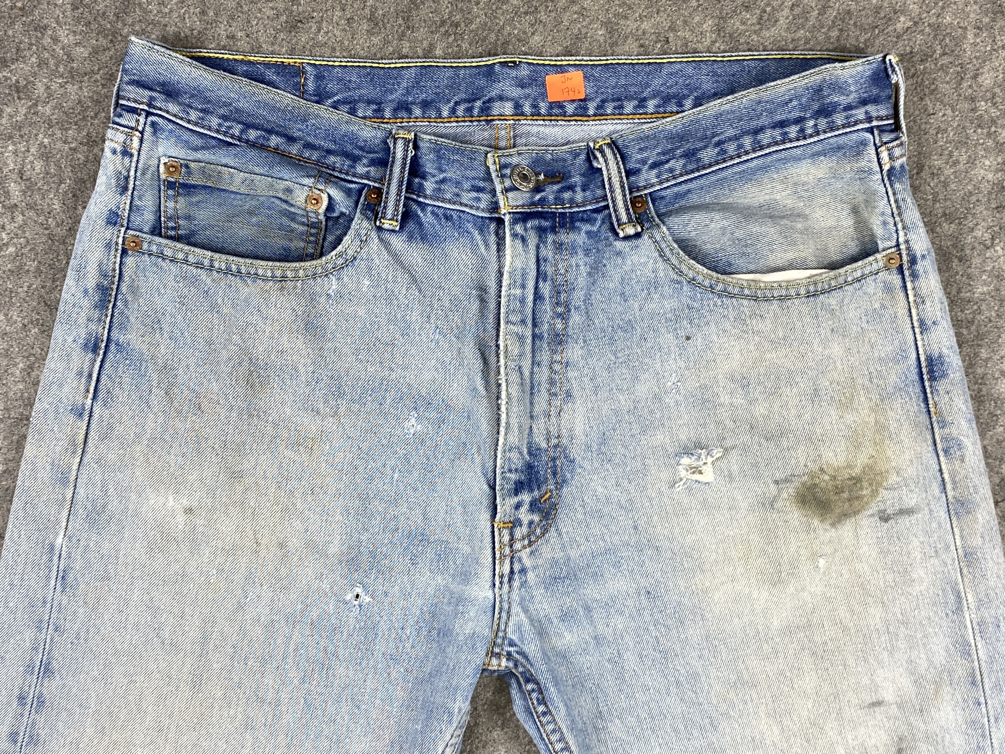 Levi's Dirty Used Blue Vintage Levi's 505 36x31.5 Denim -JN1742 Size US 36 / EU 52 - 3 Thumbnail