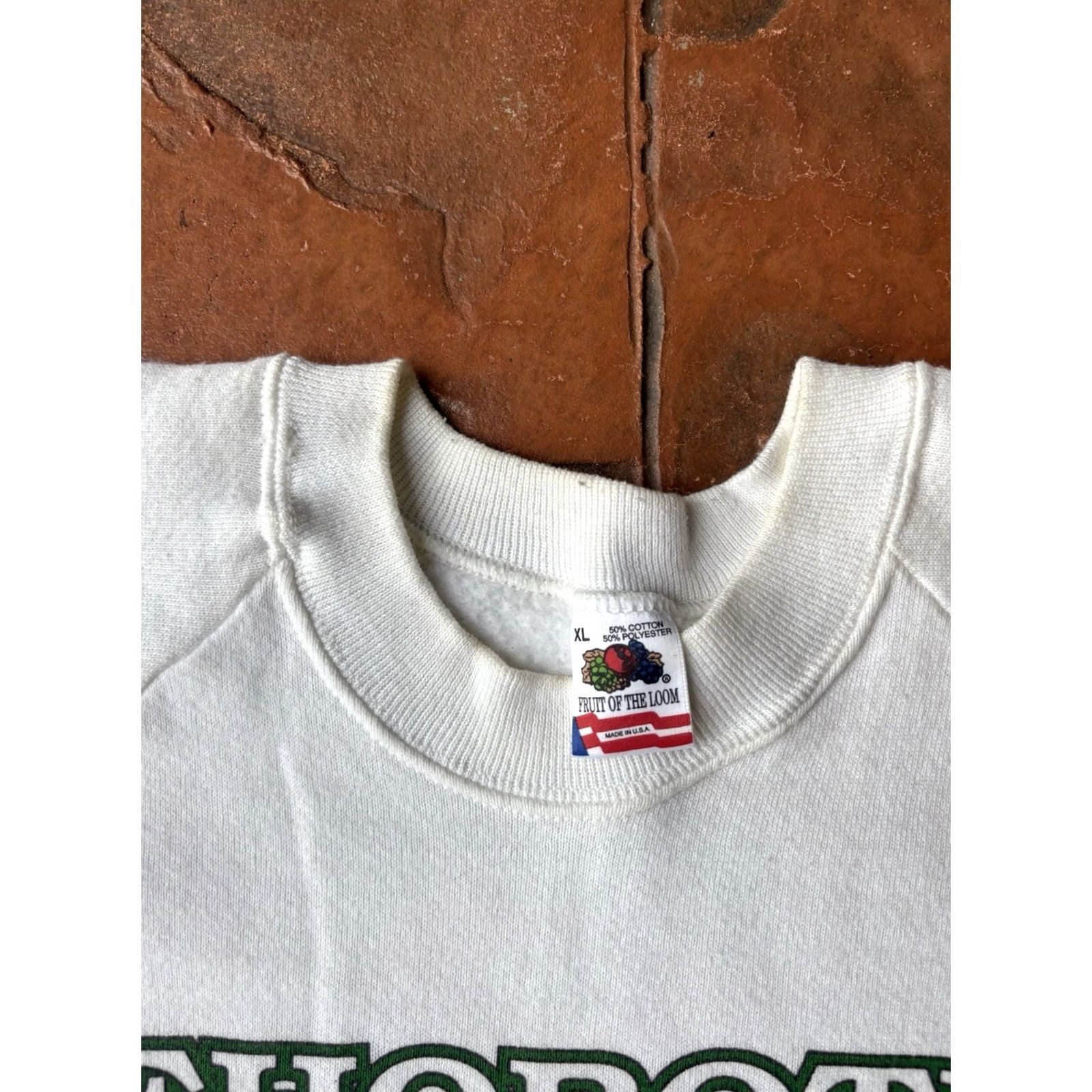 Fruit Of The Loom VINTAGE Mississippi Crewneck Sweatshirt XL USA Tourist Souvenir Men White Cotton Knit Embroidered Graphic Print 90s Retro Steampunk USA Size US XL / EU 56 / 4 - 2 Thumbnail