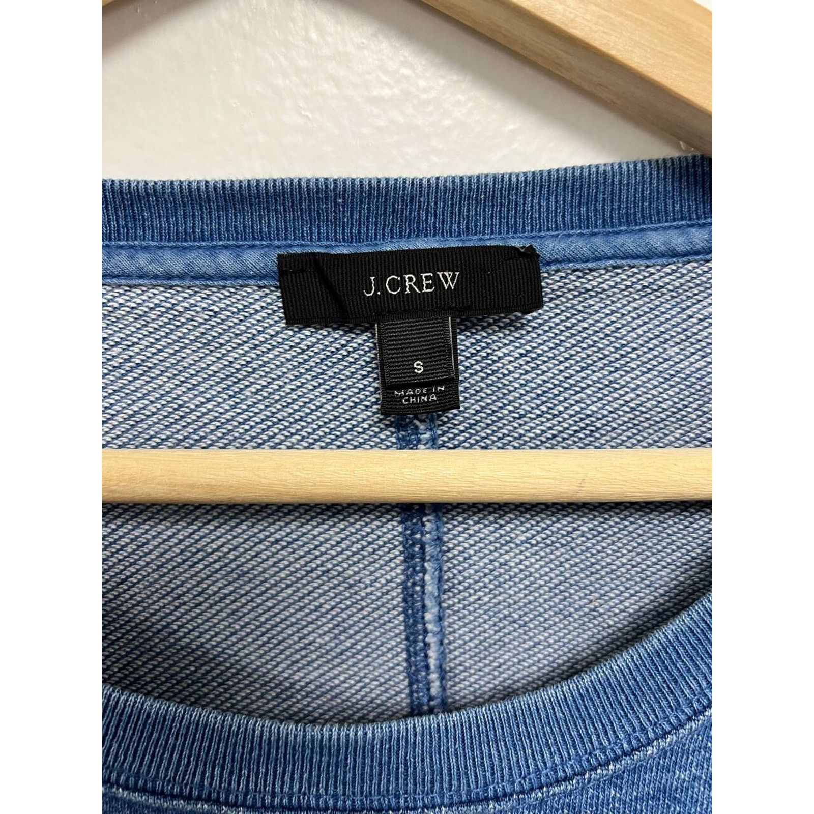 J.Crew J.Crew Indigo Sleeve Crewneck Sweatshirt Size S A000122 Size S / US 4 / IT 40 - 5 Thumbnail